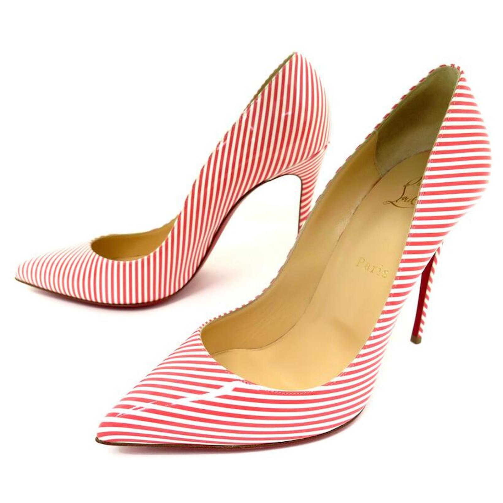 NEW CHRISTIAN LOUBOUTIN PIGALLE FOLLIE SHOES 40 Patent leather ref.916170 -