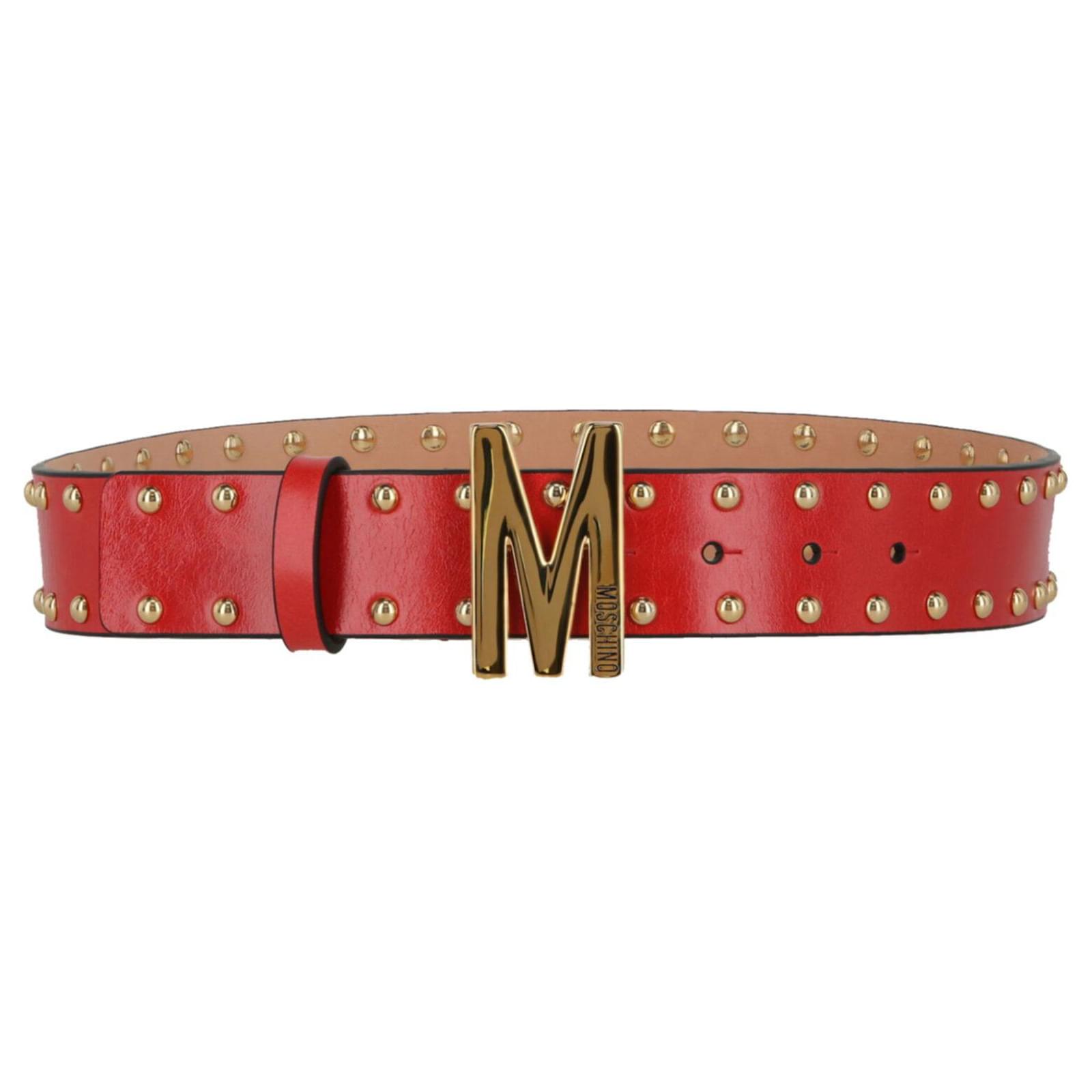 Ceinture moschino discount rouge