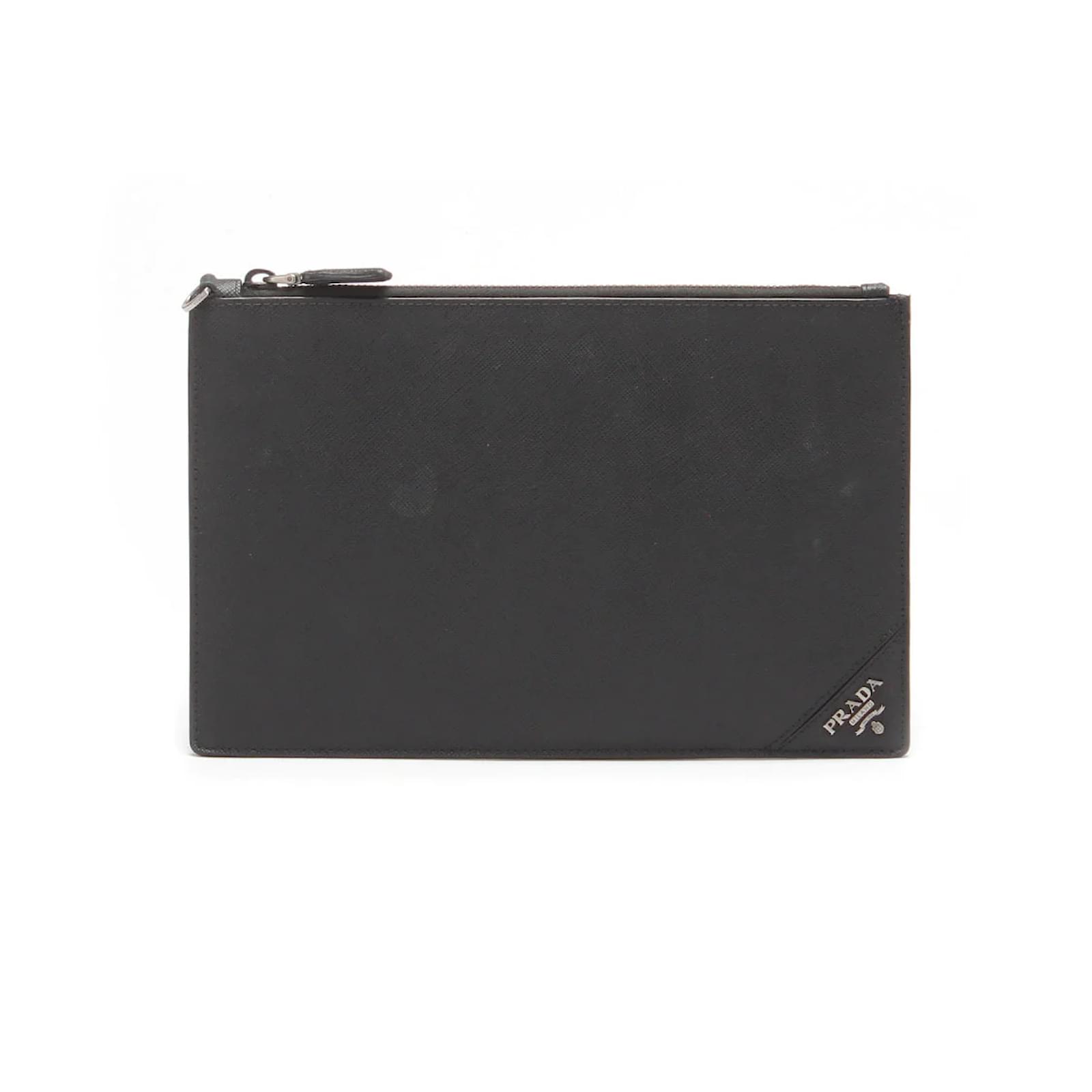 Prada saffiano clutch clearance bag