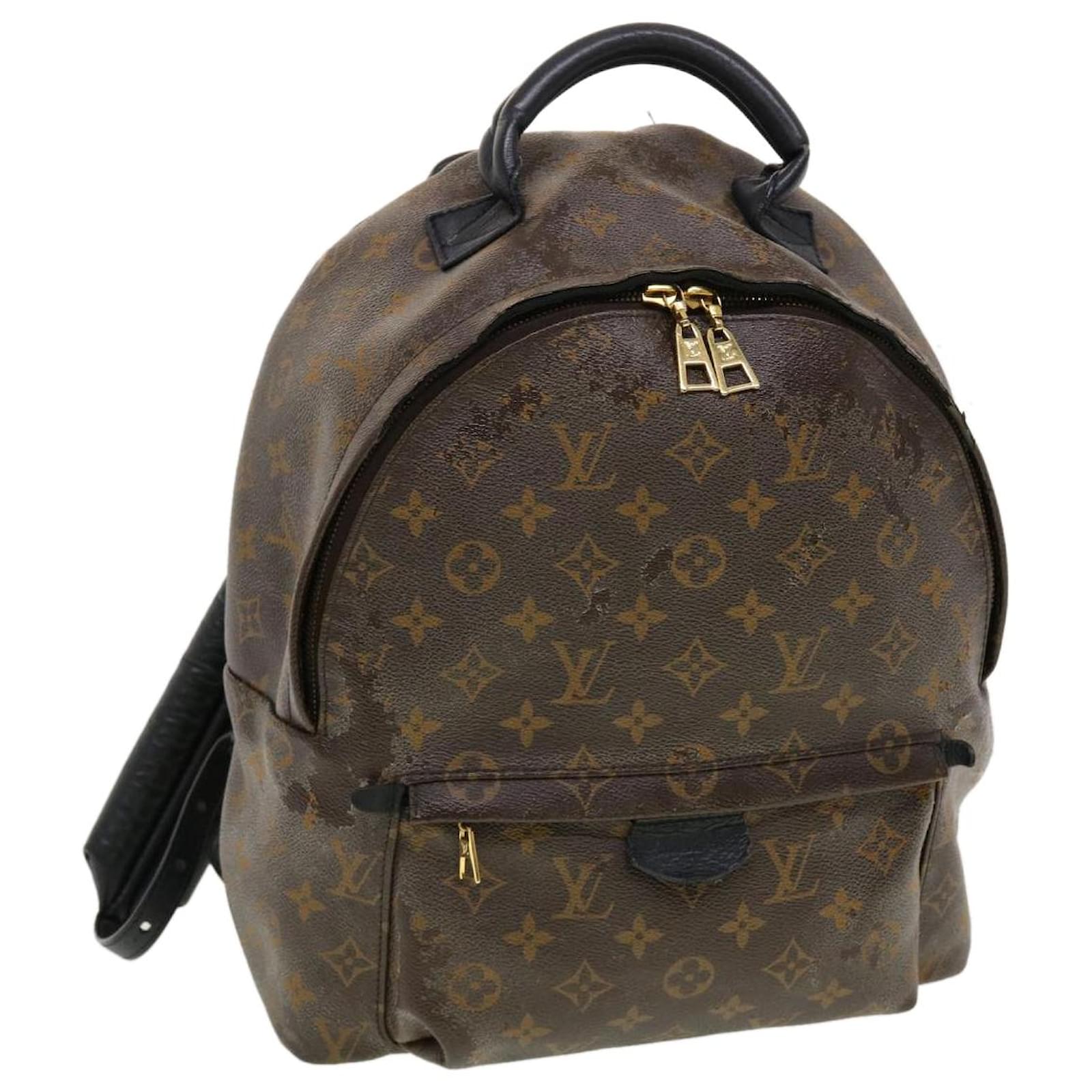 LOUIS VUITTON Monogram Palm Springs MM Backpack M44874 LV Auth