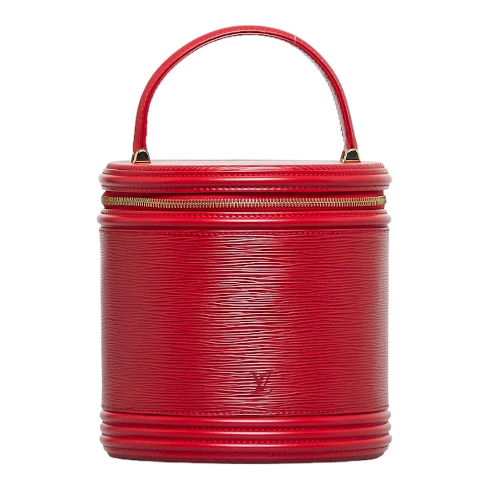 Louis Vuitton Epi Cannes Vanity Case M48037 Red Leather Pony-style calfskin  ref.916945 - Joli Closet