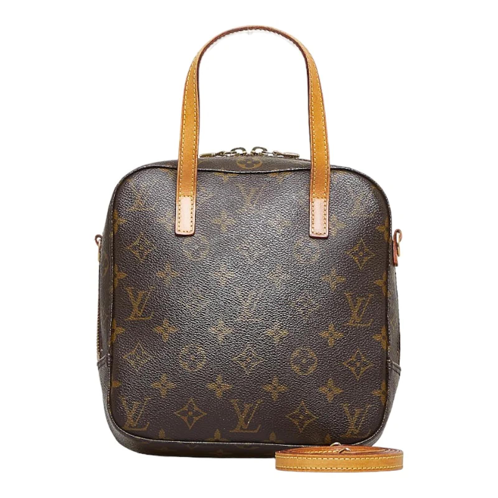 Louis Vuitton Monogram Spontini M47500 Brown Cloth ref.916952