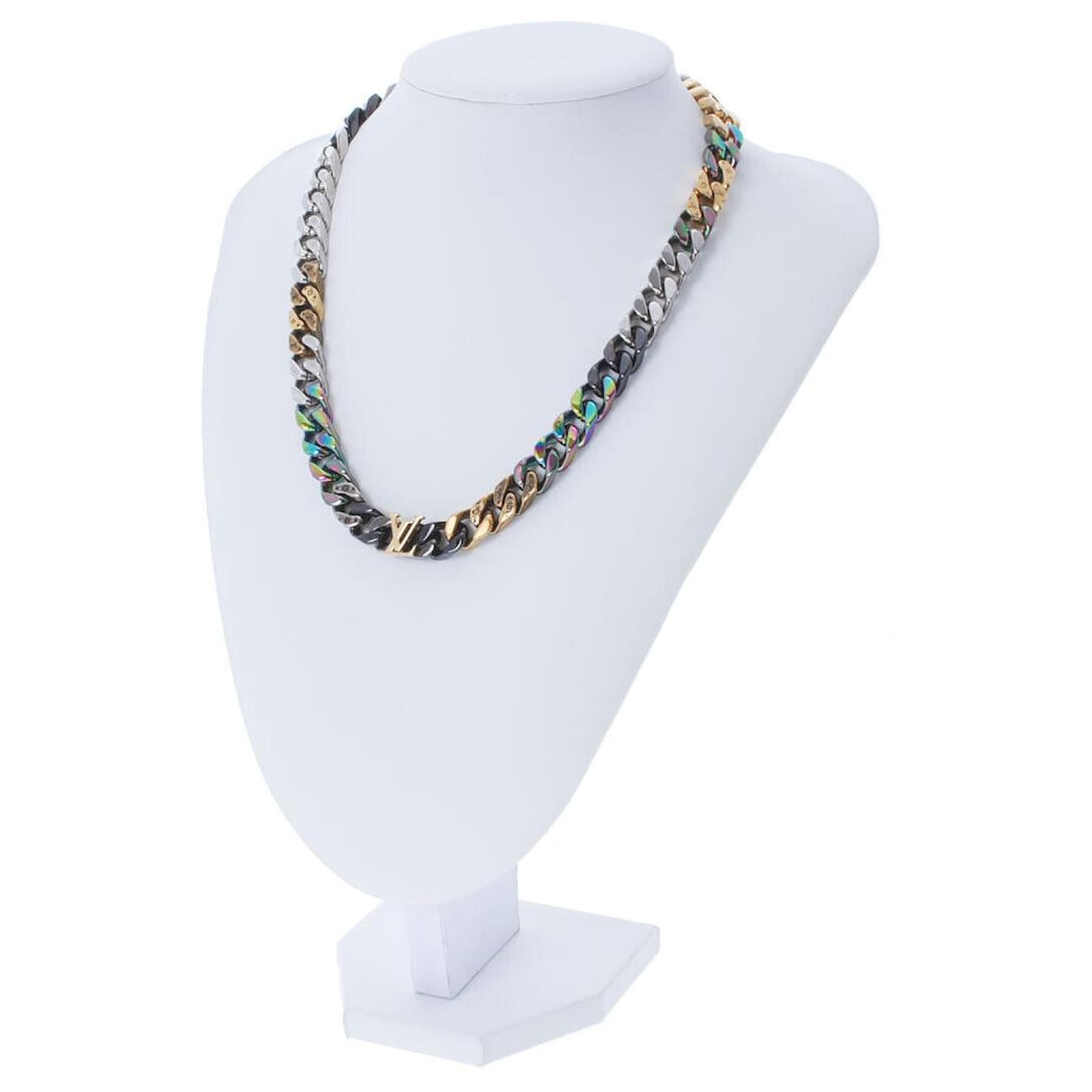 【2連が嬉しい♪】LV ルイヴィトン Collana LV Layer レイヤー 2連でキラキラ華やか♪】ルイヴィトン ネックレス レディLV