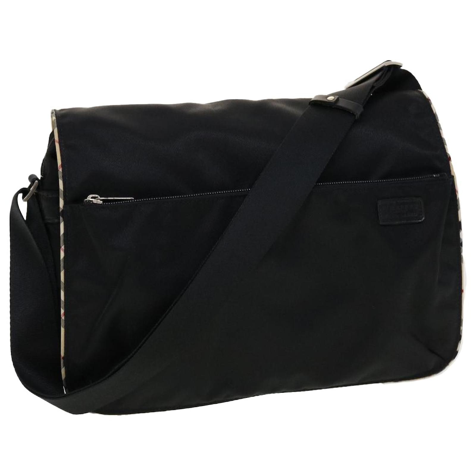 Burberry Black Nylon Messenger Bag