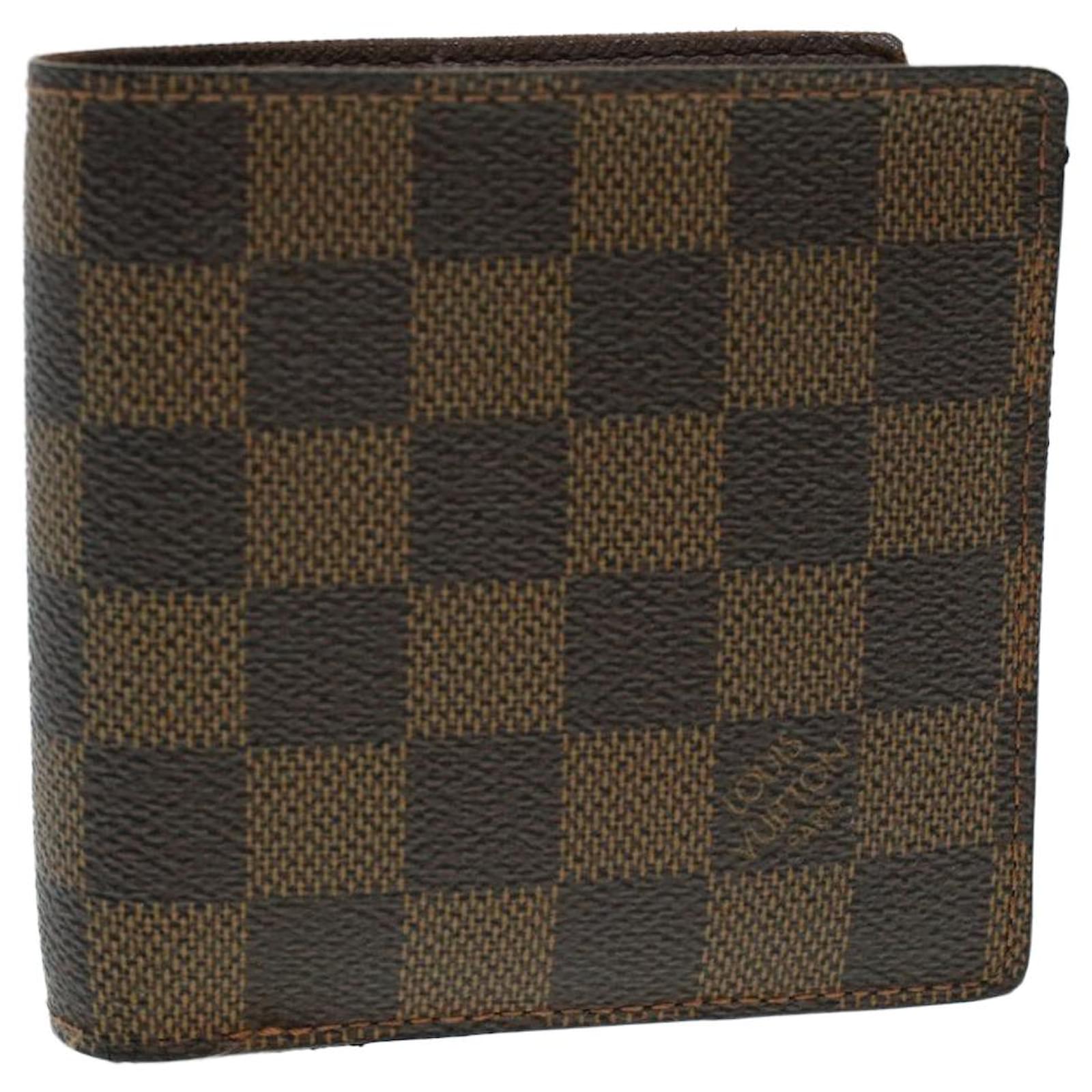 Louis Vuitton Damier Ebene Canvas Bifold Wallet Louis Vuitton