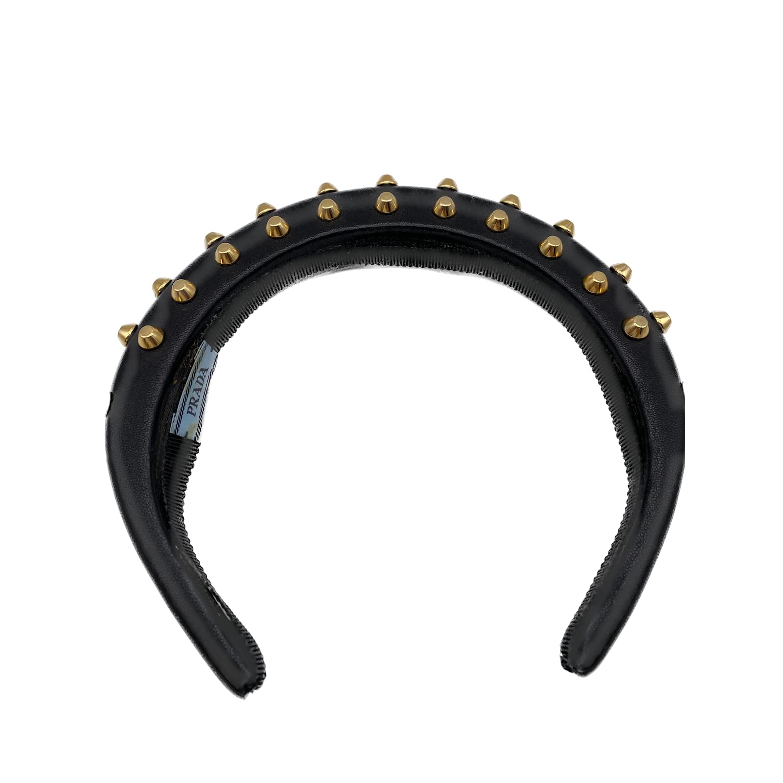 Månens overflade Rute springvand PRADA Hair accessories T. Leather Black ref.917845 - Joli Closet