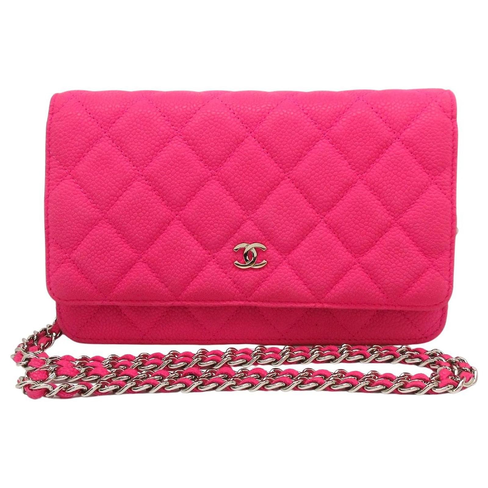 Chanel Wallet on Chain Pink Leather ref.917922 - Joli Closet