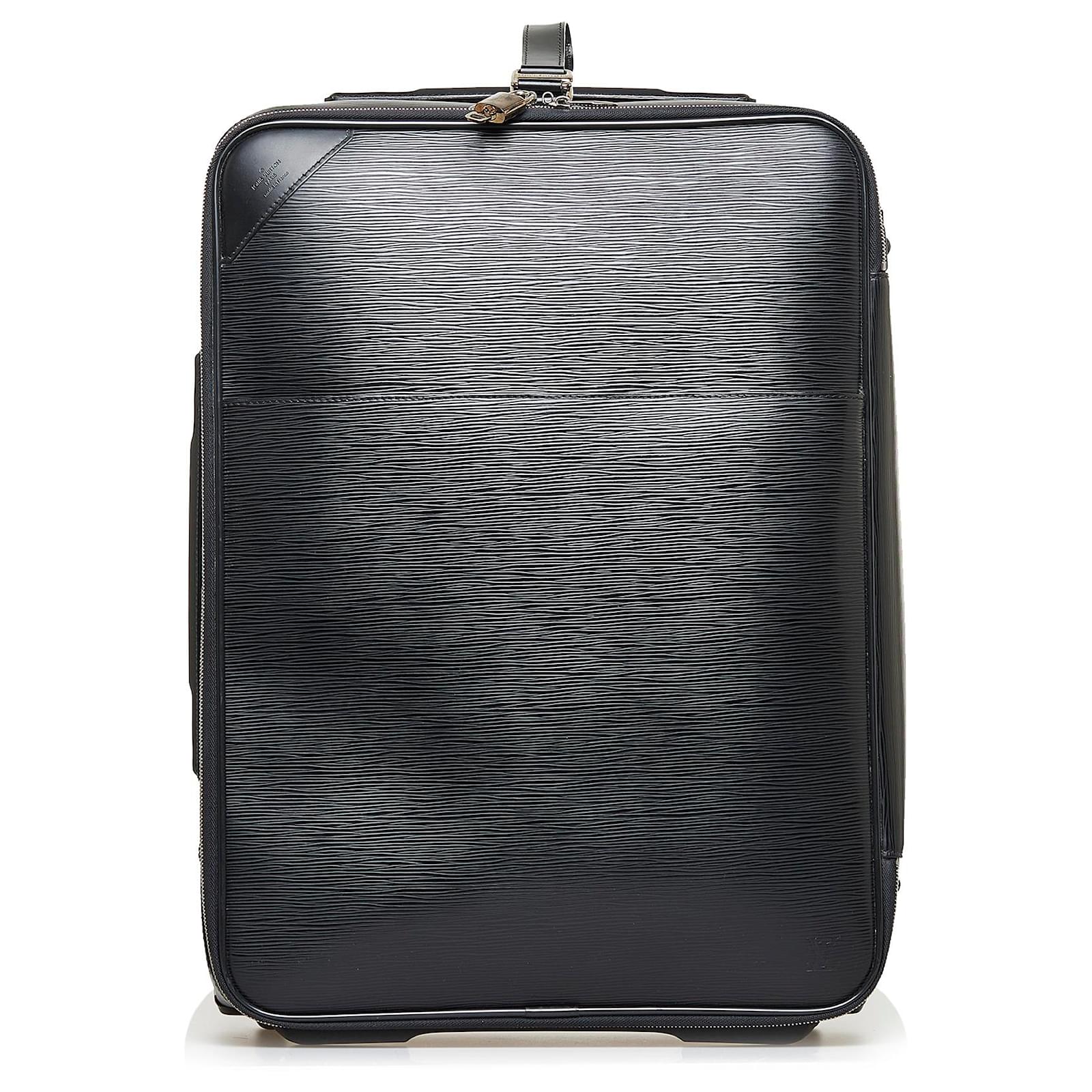 LOUIS VUITTON Black Epi Leather Pegase 50 Luggage