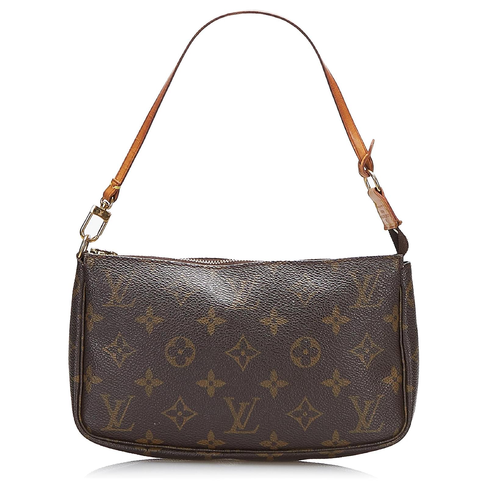 Pratique pochette Louis Vuitton en toile monogram marron