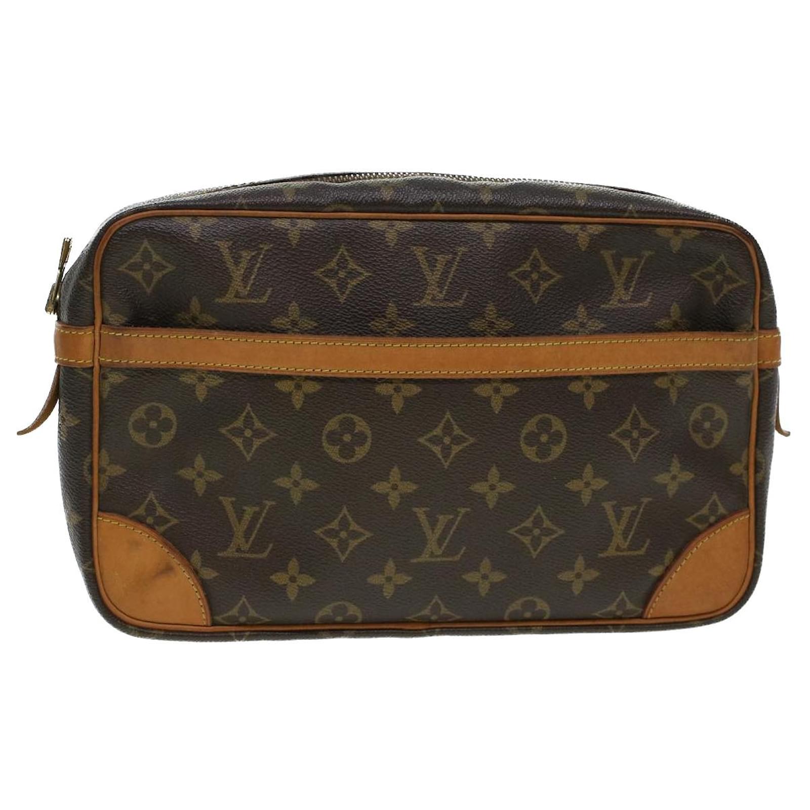 Louis Vuitton Monogram Compiegne 28 Clutch Bag M51845 LV Auth 40548 Cloth  ref.918606 - Joli Closet