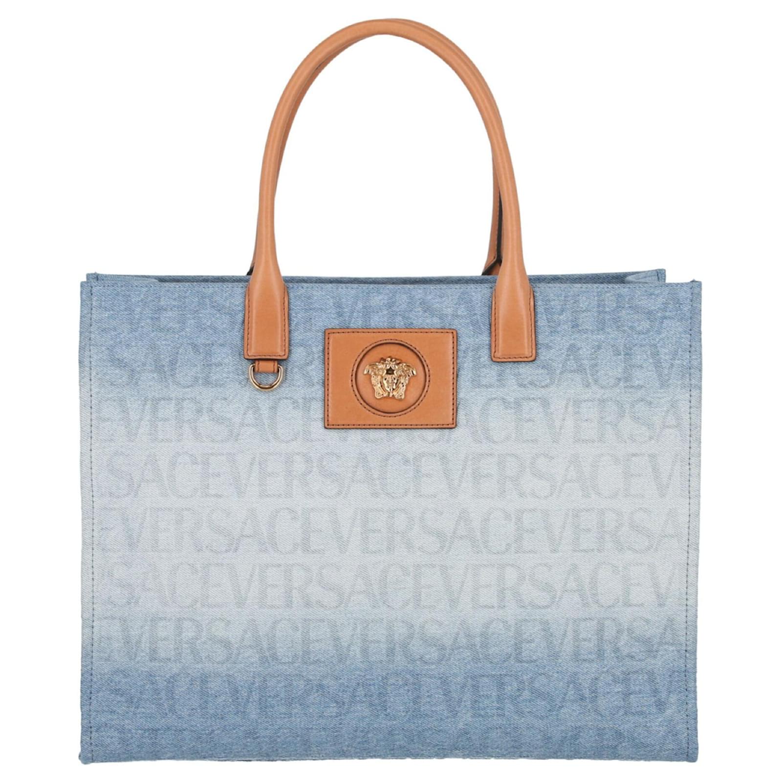 Versace tote bag with all-over logo