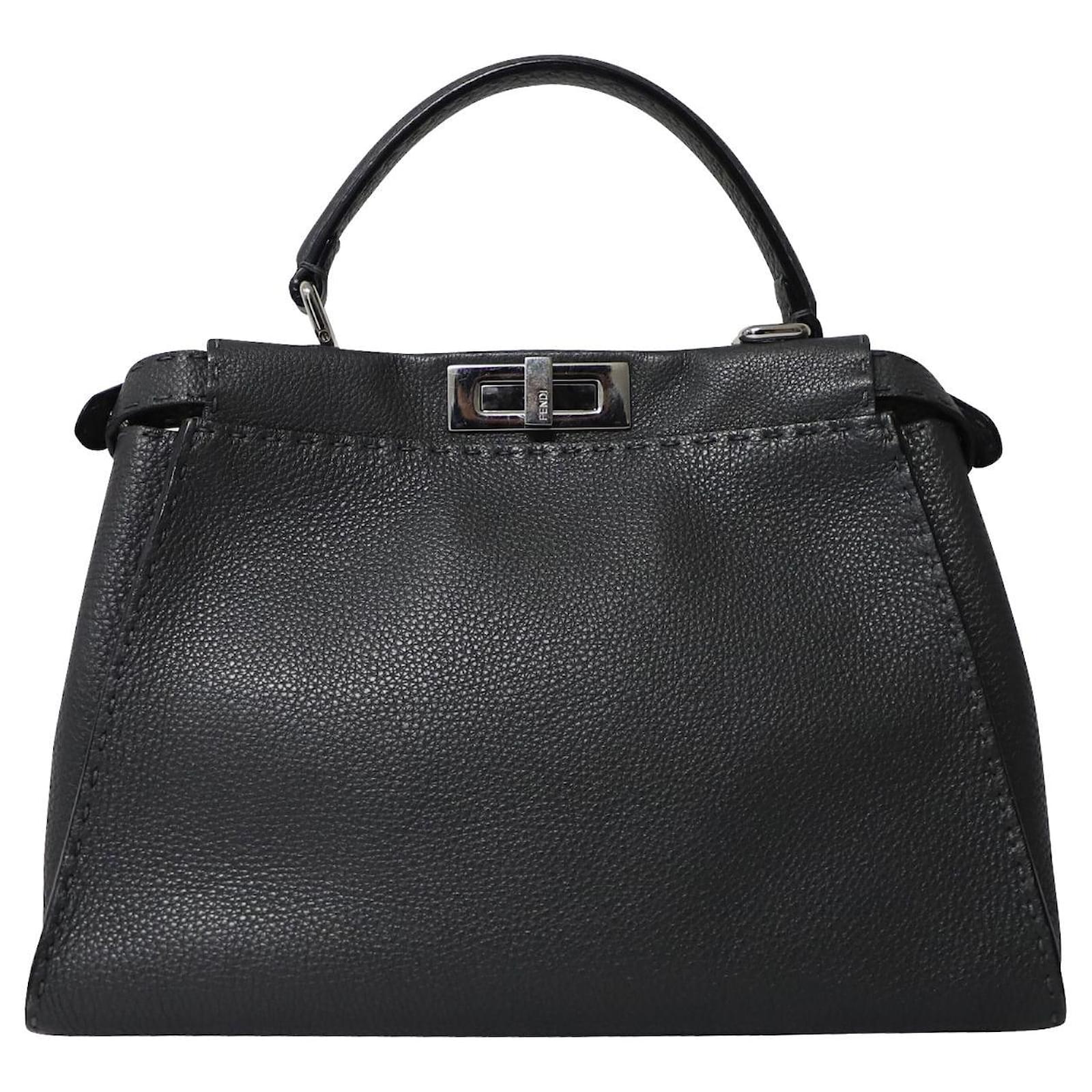 Classic black and white stitching women's small handbag Women's