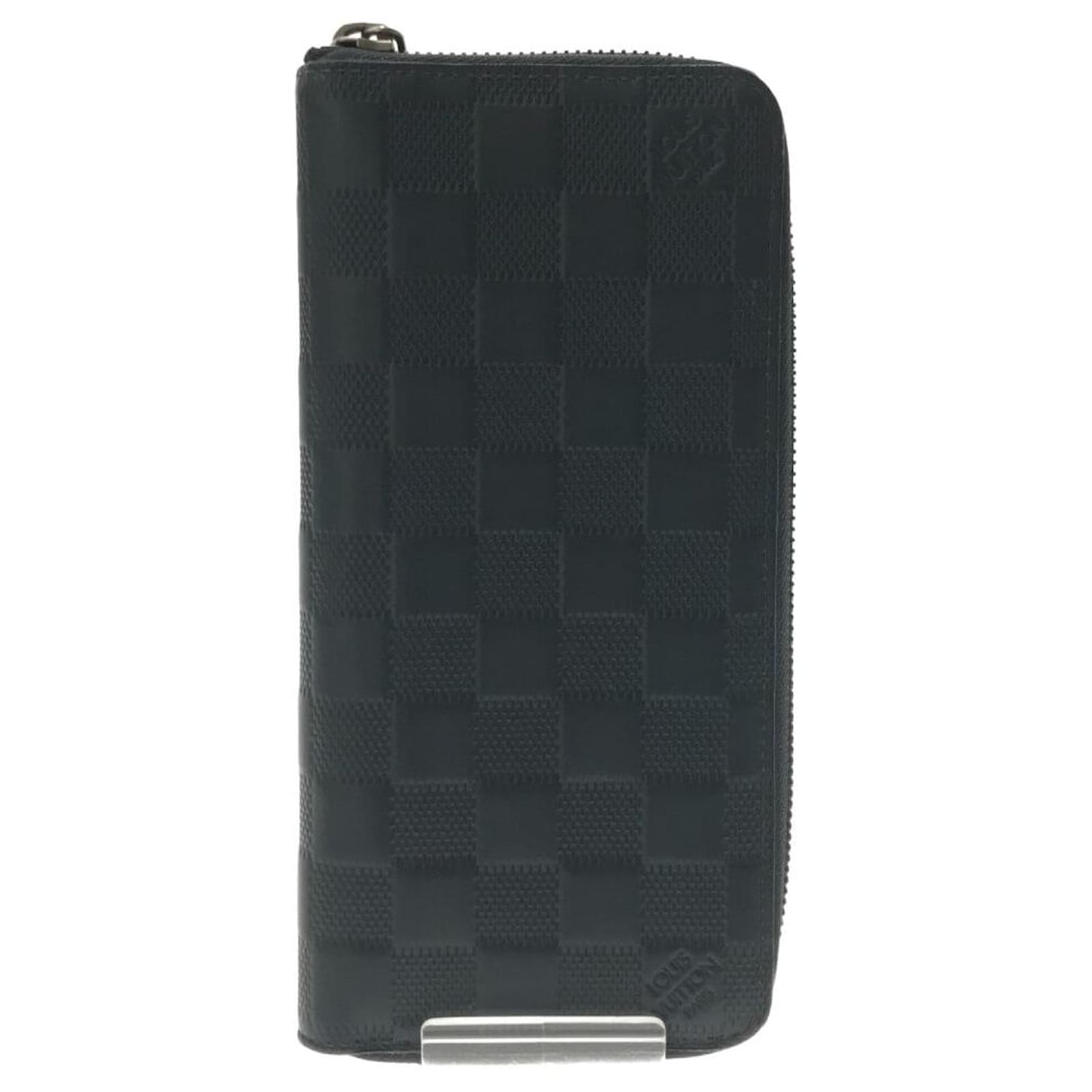 Louis Vuitton Zippy Wallet Vertical Black Leather ref.918861