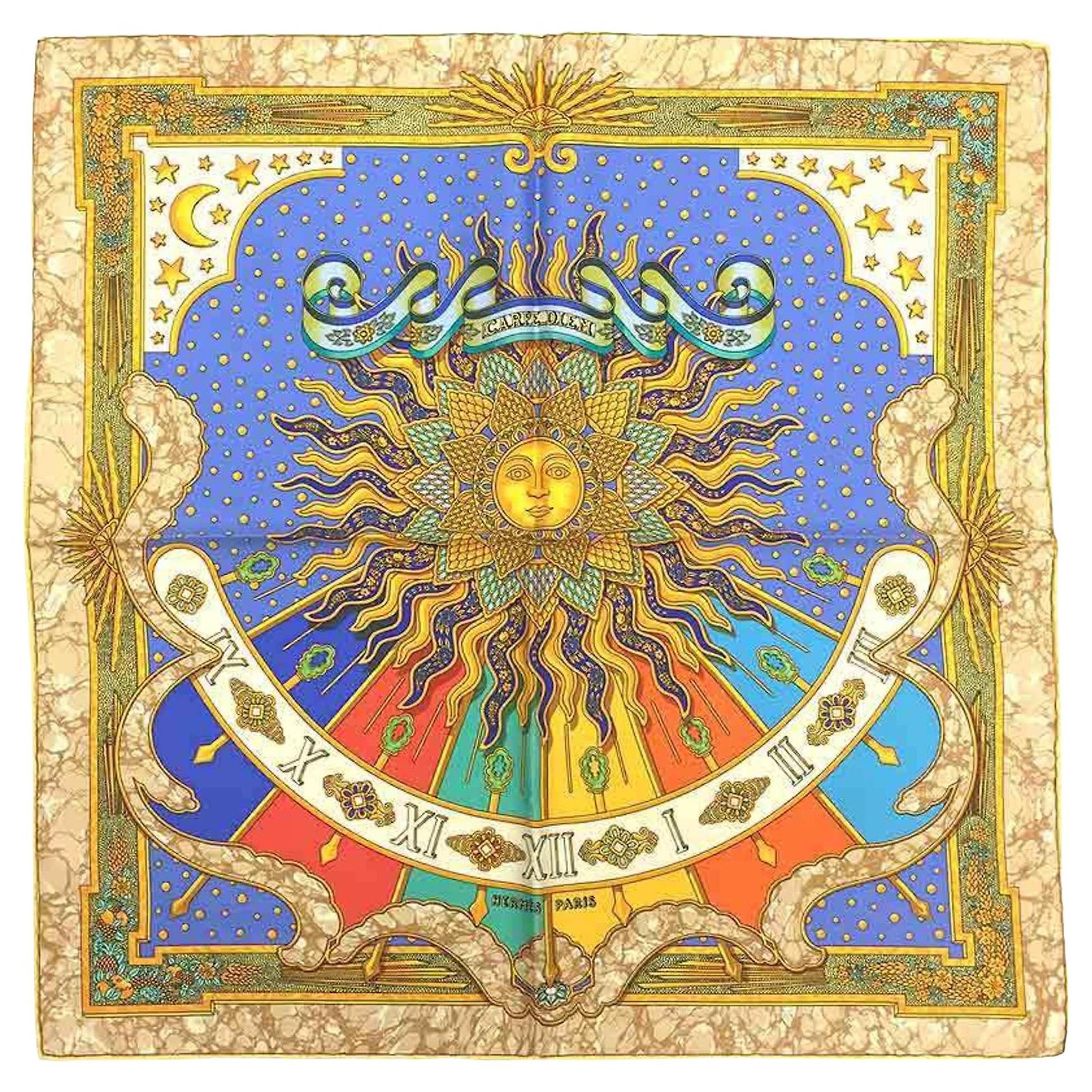 Foulard Carré Hermès 90 En Soie "Selle Des Steppes" - Neuf Avec étiquettes - Fabriqué En France à La Main