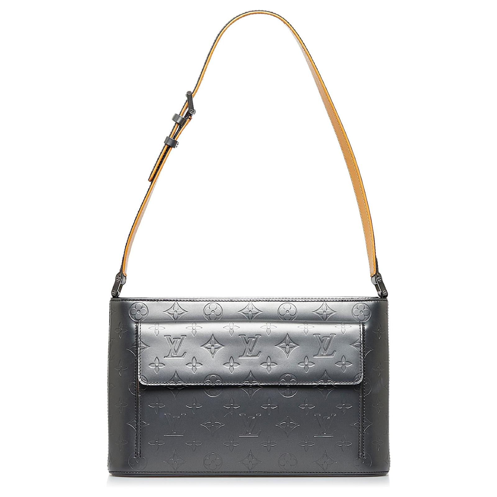 Louis Vuitton Cuir Mat Monogram Bleu Handbag