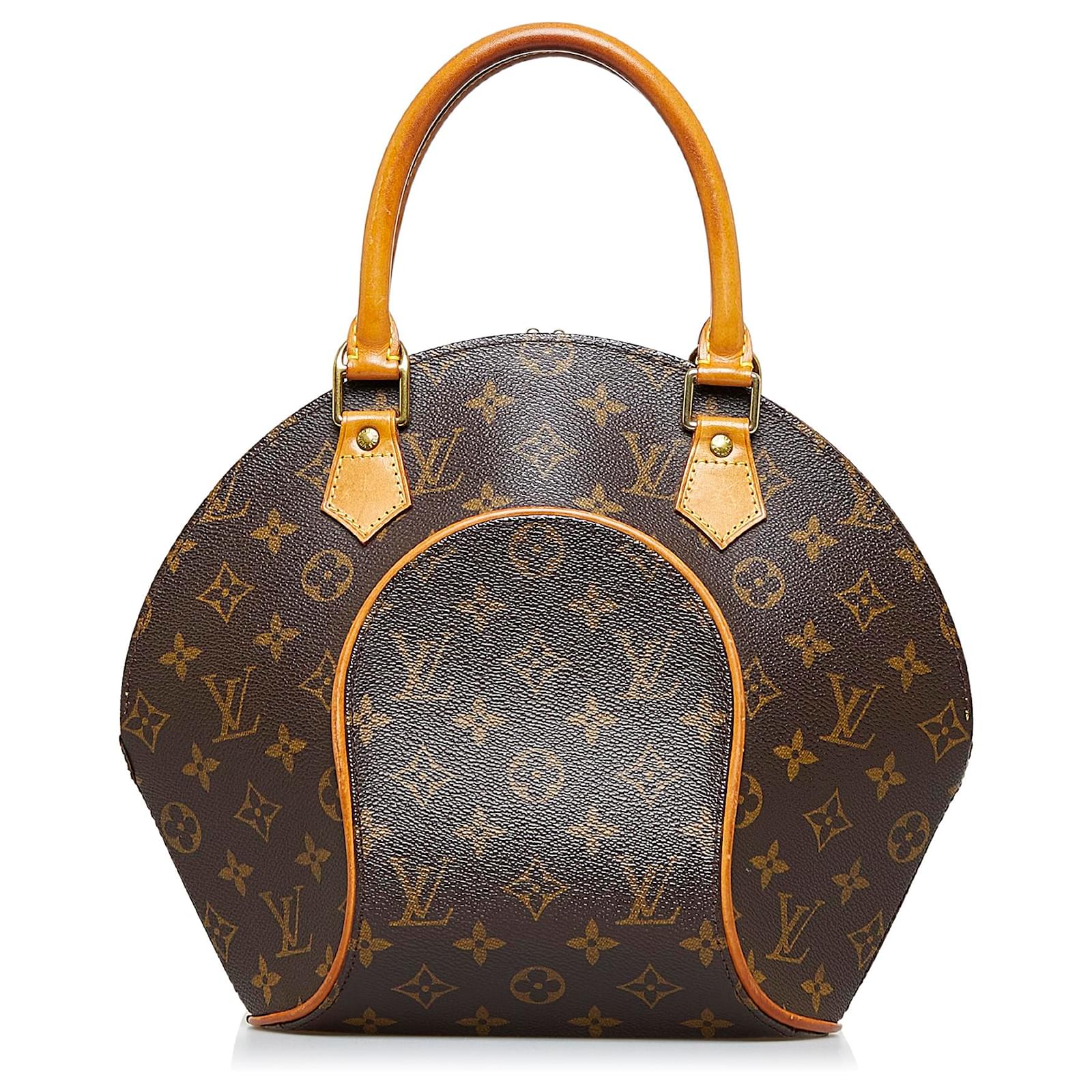 LOUIS VUITTON Ellipse PM Monogram Canvas Satchel Bag Brown