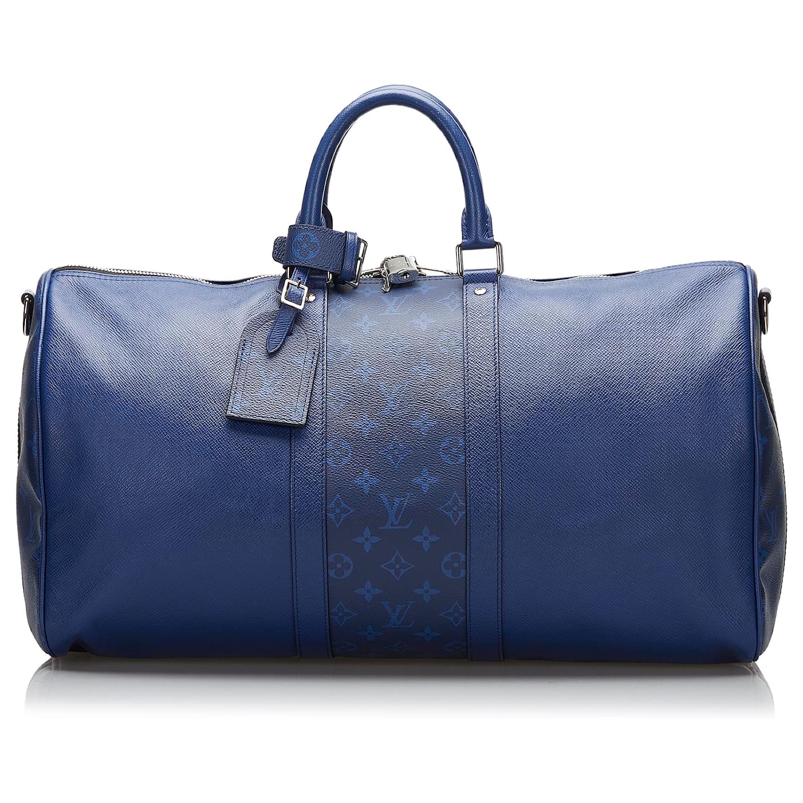 Louis Vuitton Keepall Bandouliere Bag Taiga Leather and Monogram