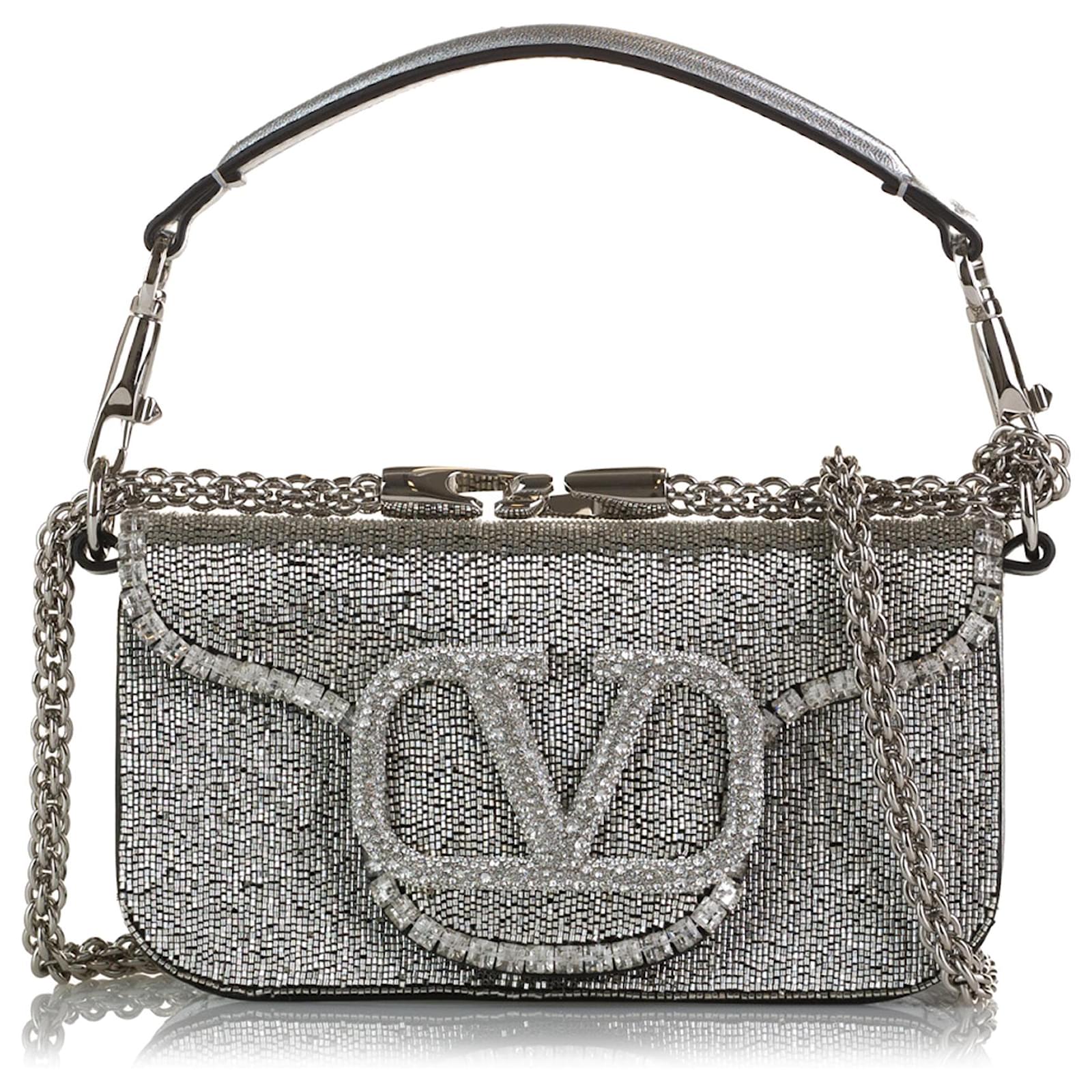 Valentino Garavani Loco Small VLOGO Embellished Shoulder Bag