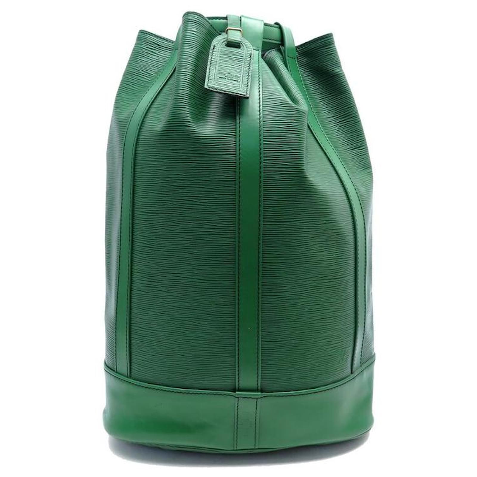 Zaino Louis Vuitton Randonnée in pelle Epi verde