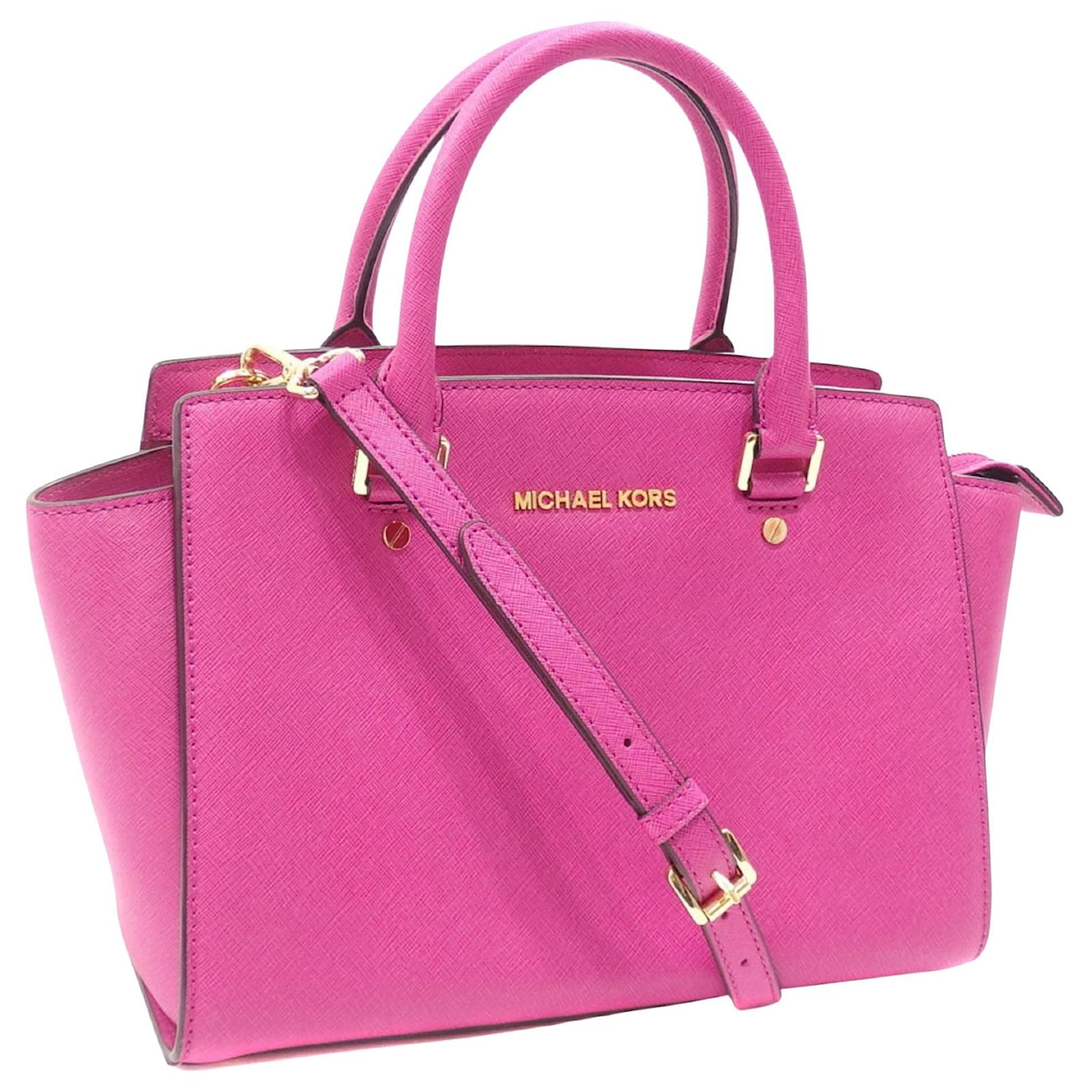 Michael Kors Selma Pink Leather Joli Closet