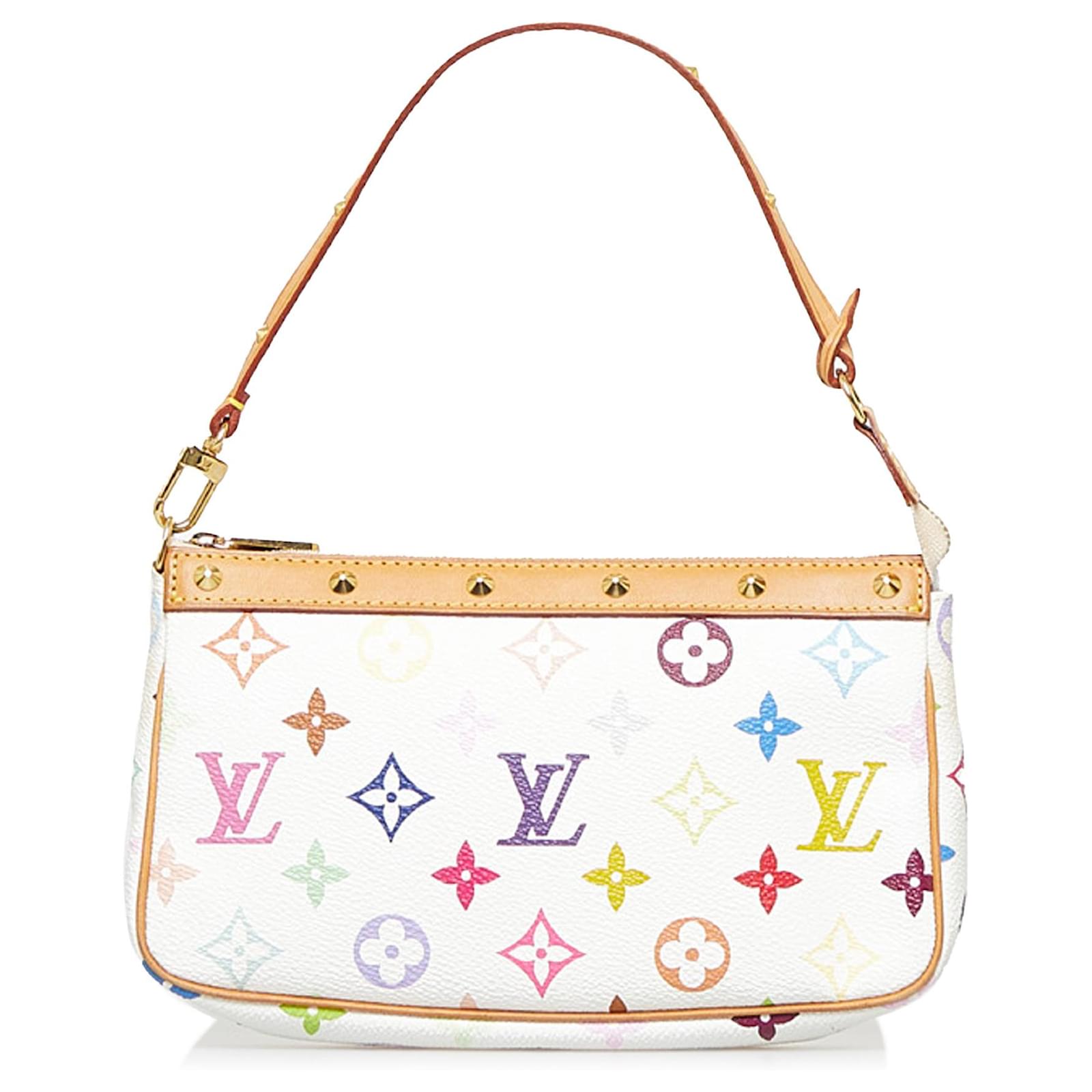 Pochette accessoire leather handbag Louis Vuitton Multicolour in