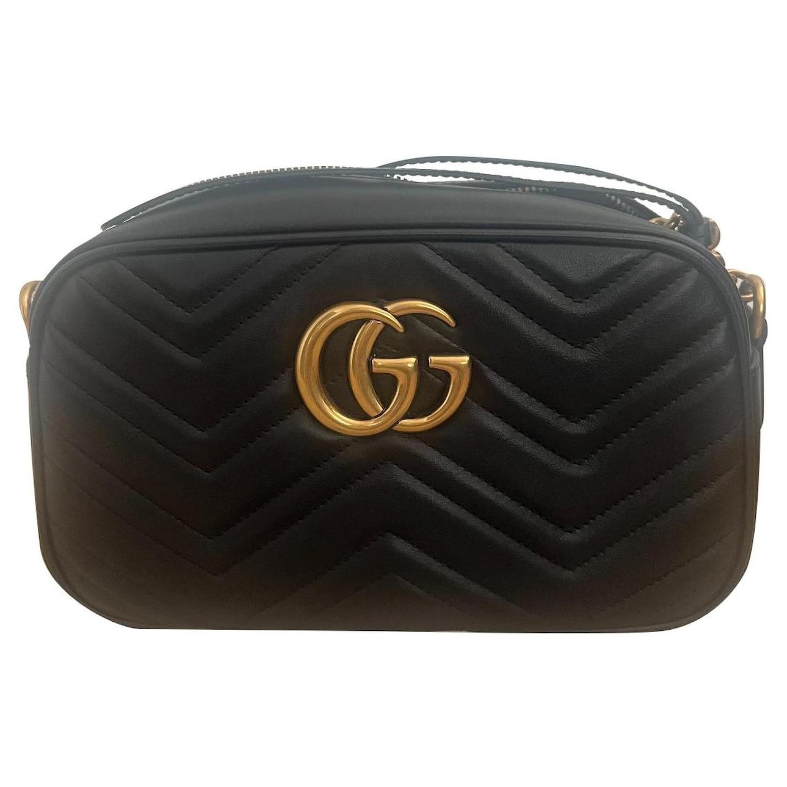 Gucci - GG Marmont Quilted-leather Shoulder Bag - Womens - Black