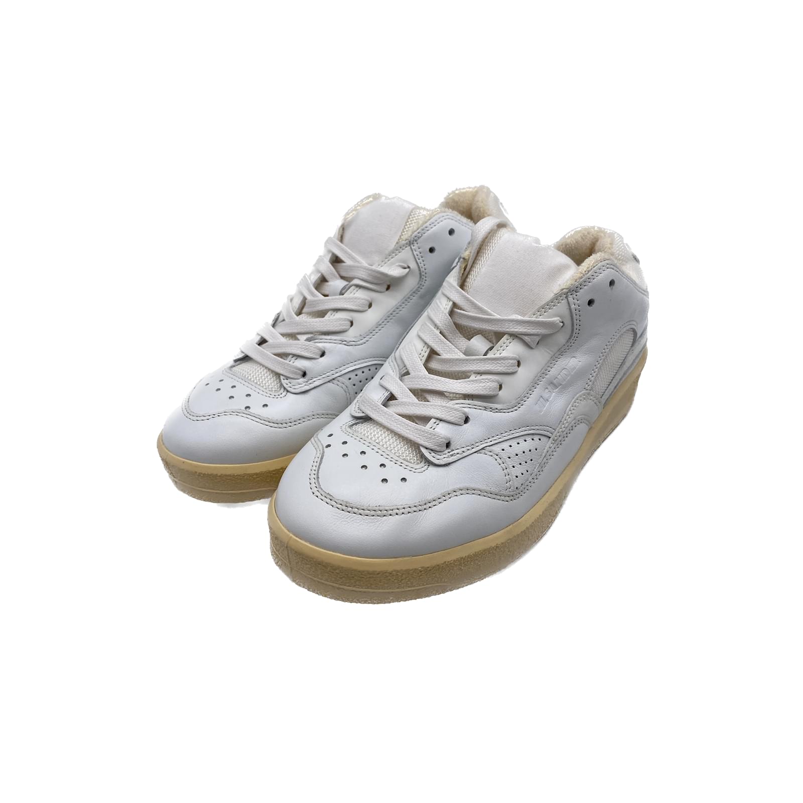 JIL SANDER Trainers T.EU 37 Leather White ref.922479 - Joli Closet