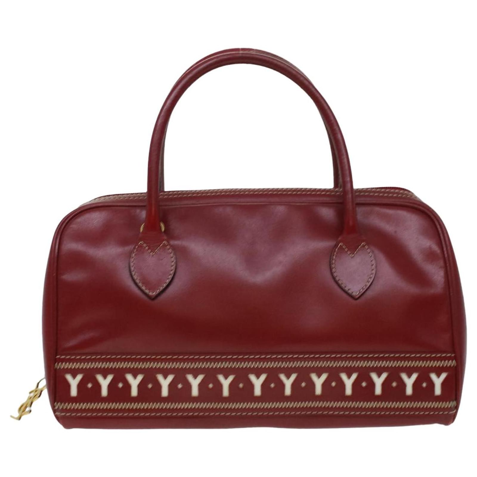 YVES SAINT LAURENT Ribe Gauche red passementerie bag – Vintage Carwen