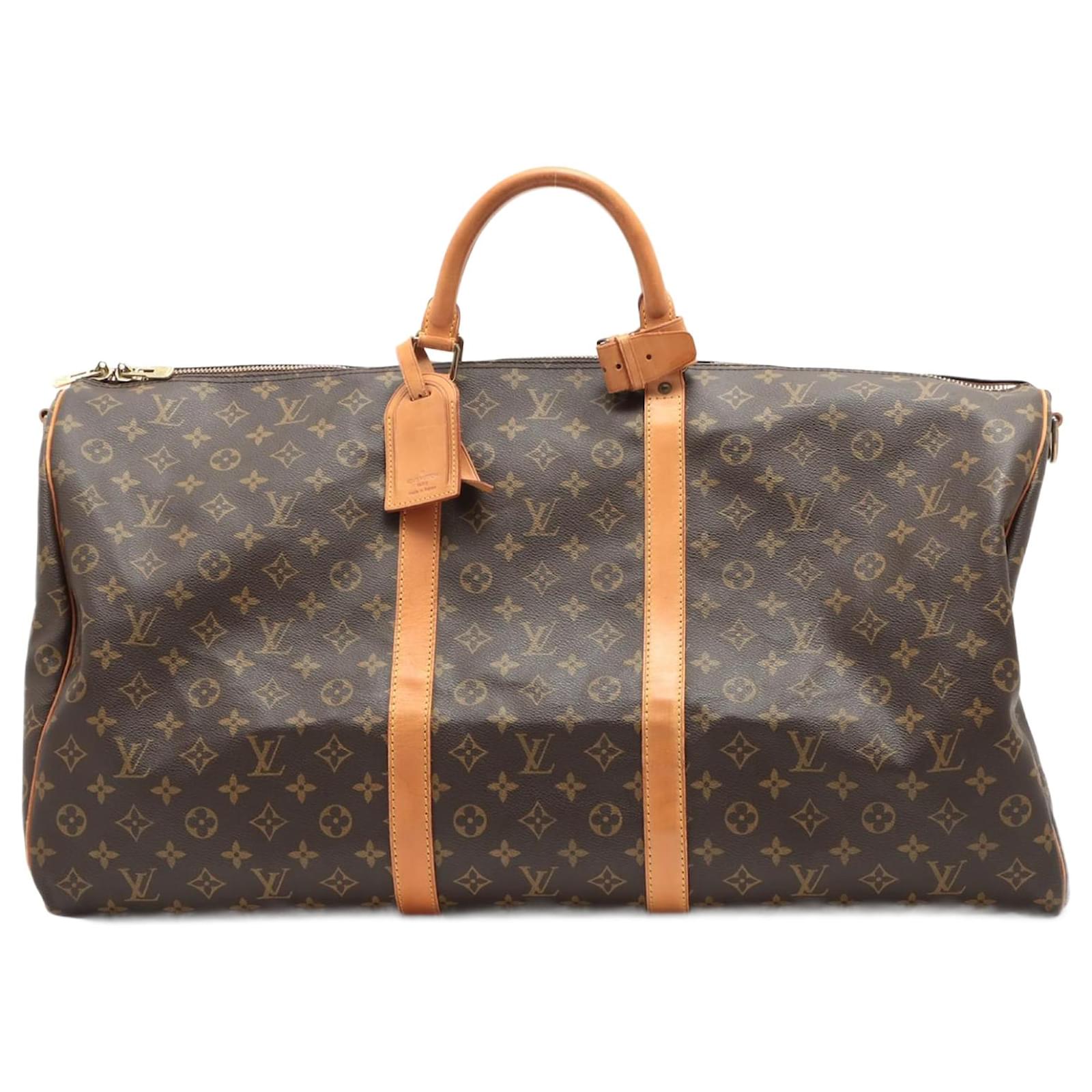 Louis Vuitton Boston Bag Women M41422 Keepall 60 Monogram W/Shoulder Strap