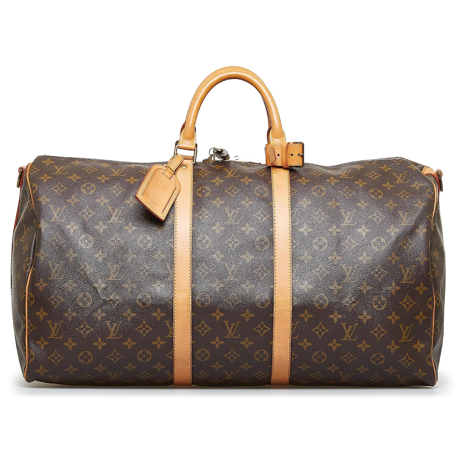 Louis Vuitton Monogram Keepall Bandouliere 55 Duffle Bag with