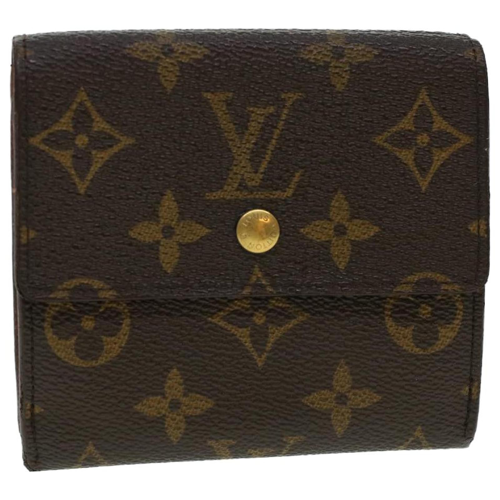 Authentic Louis Vuitton Monogram Portefeuille Elise Wallet M61654 LV J4350