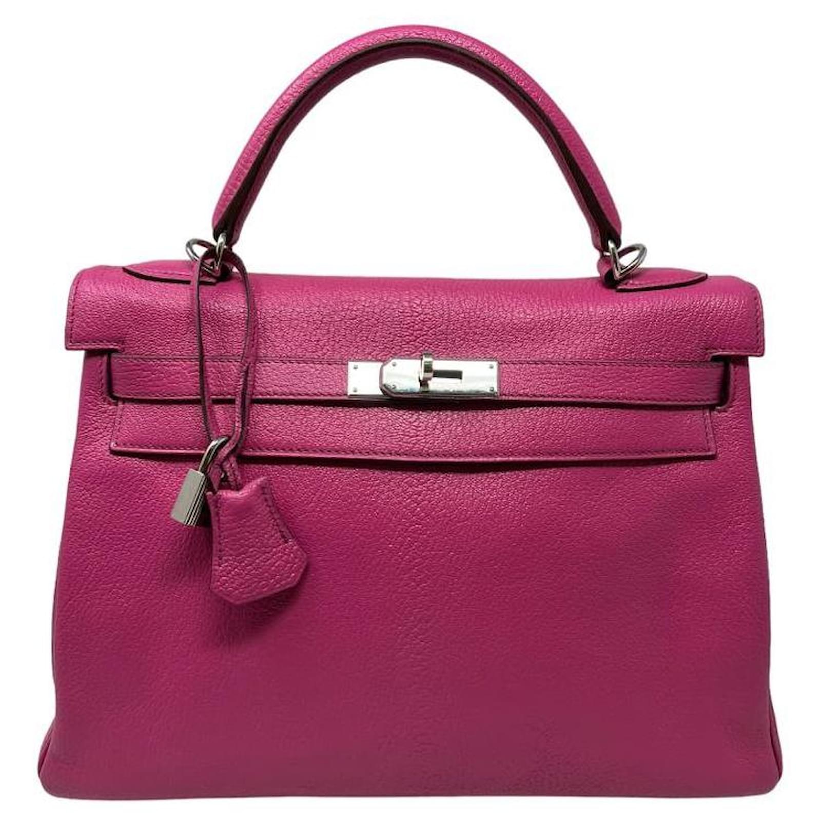 Kelly Hermès Handbags Pink Leather ref.923437 - Joli Closet