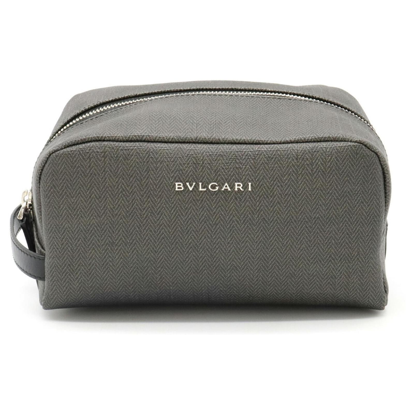 Bulgari Grey Leather ref.923642 - Joli Closet