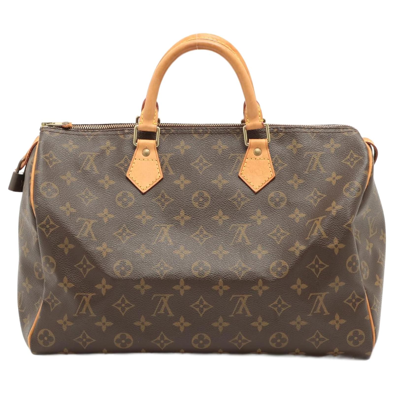 Louis Vuitton Speedy 35 Brown Cloth ref.923726 - Joli Closet