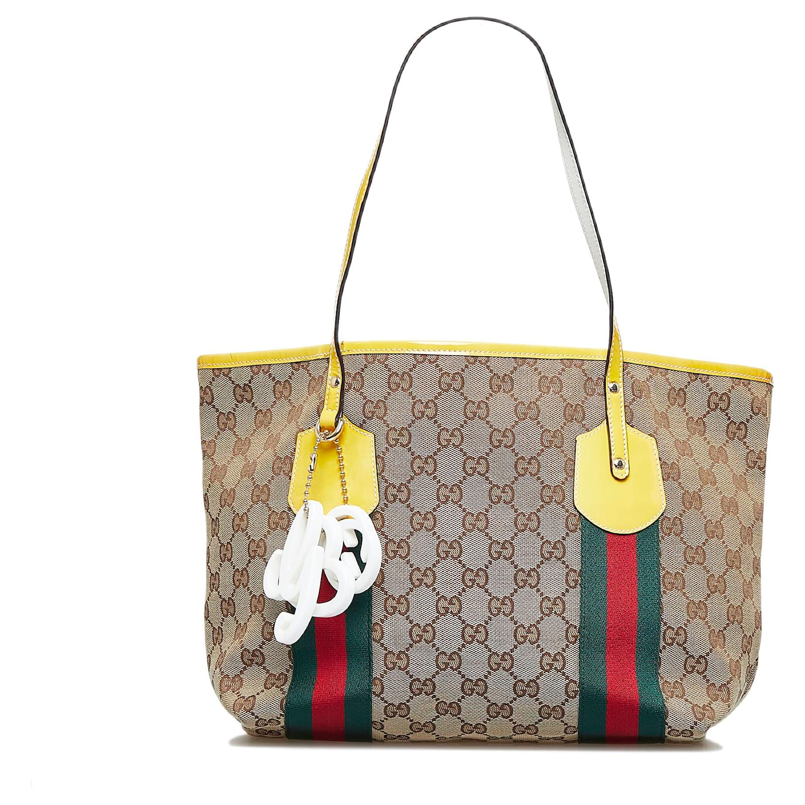 Gucci Beige/Brown GG Canvas Jolicoeur Large Tote Bag