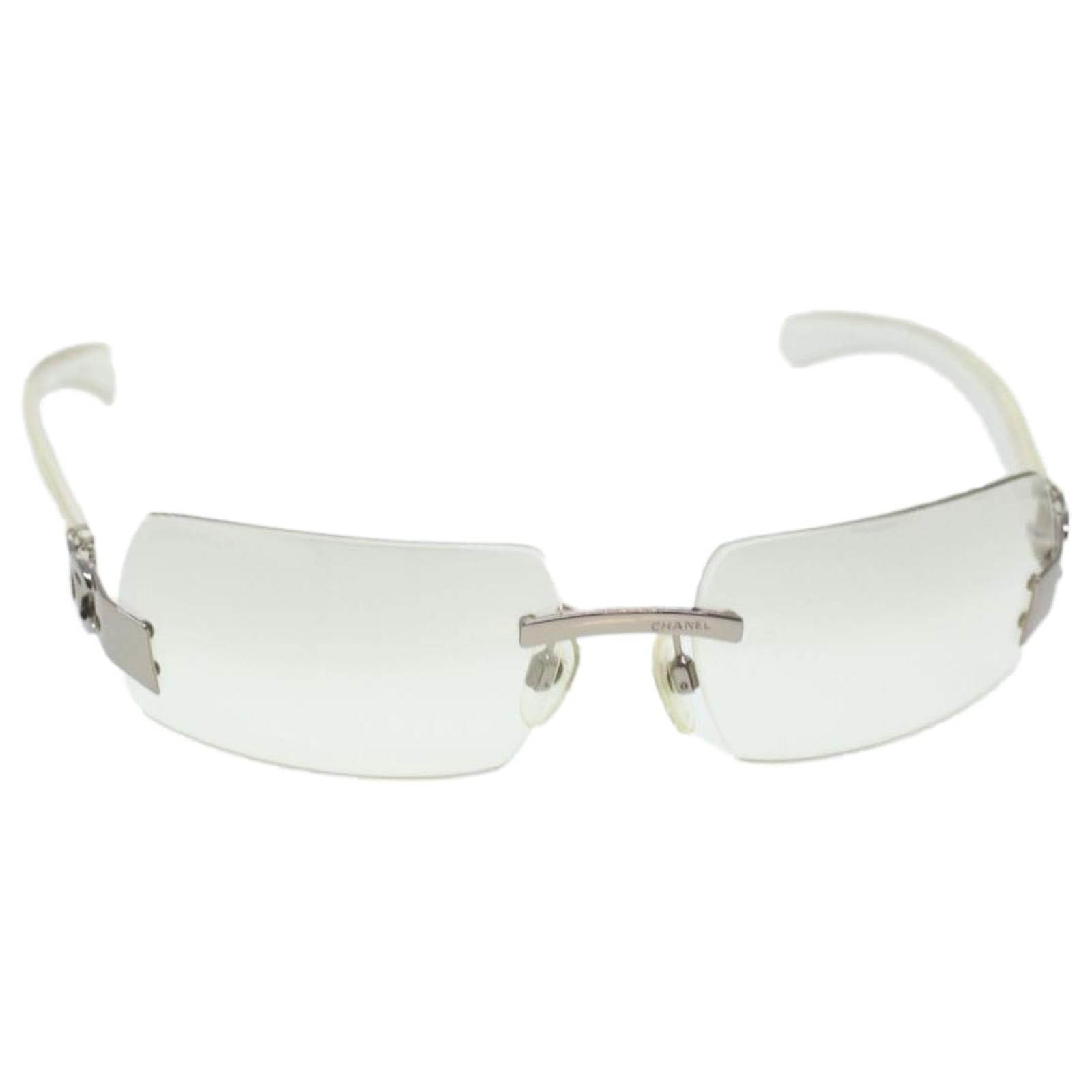 CHANEL Sunglasses Silver CC Auth yk6983 Silvery Plastic ref.924314 - Joli  Closet