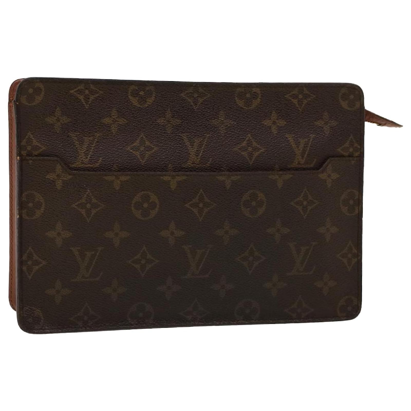 LOUIS VUITTON Monogram Pochette Homme Clutch Handbag