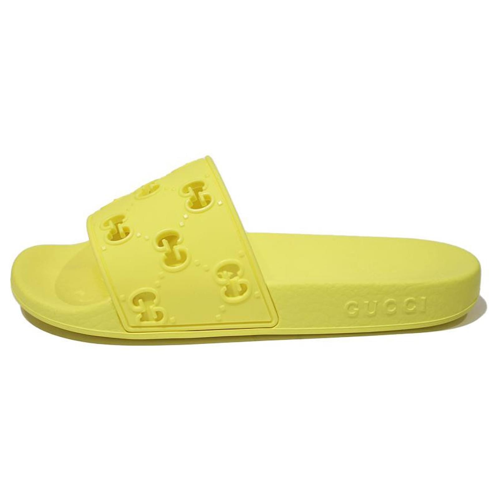 Yellow hot sale plastic sandals