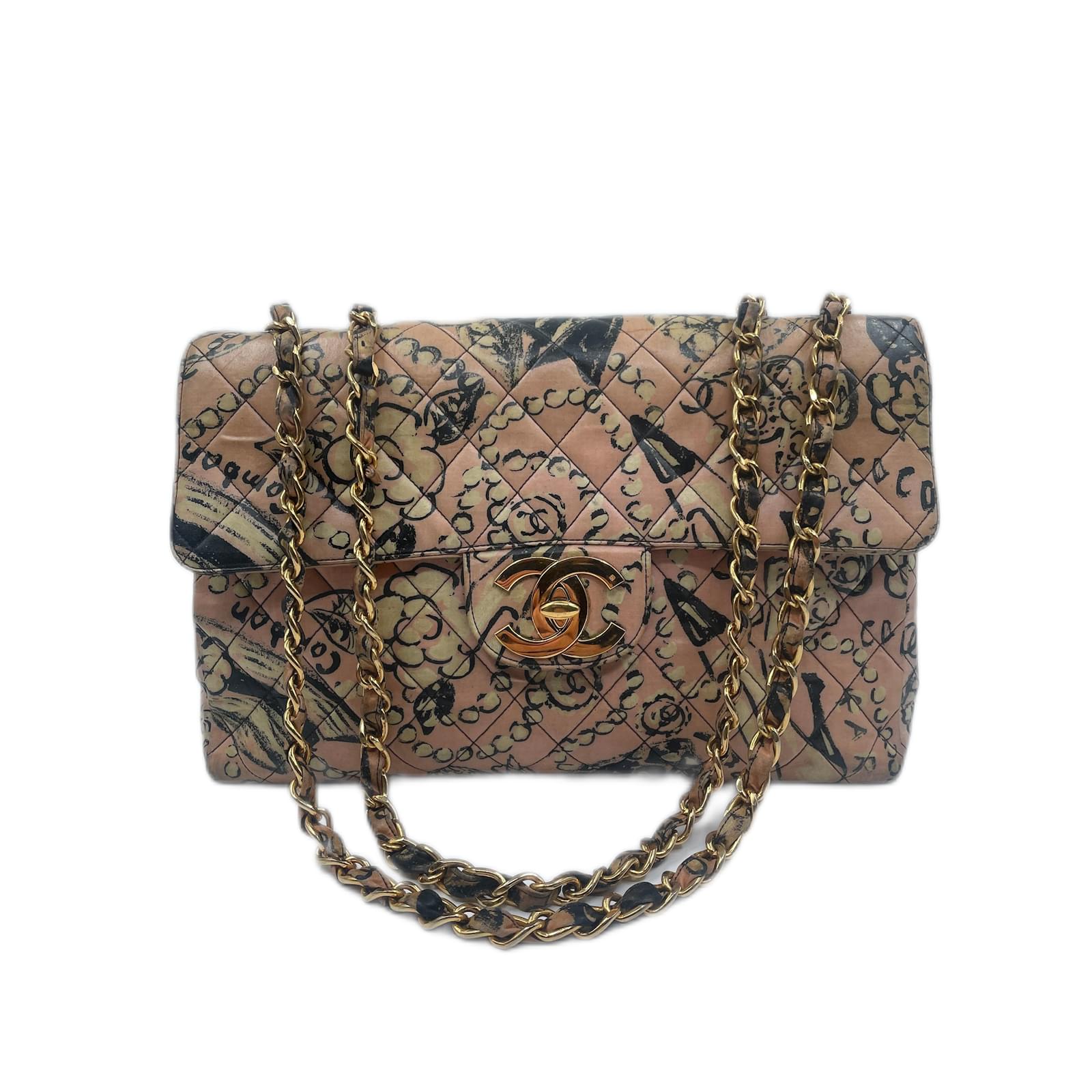 Multicolor Chanel Flap Bag Pink Leather ref.924419 - Joli Closet