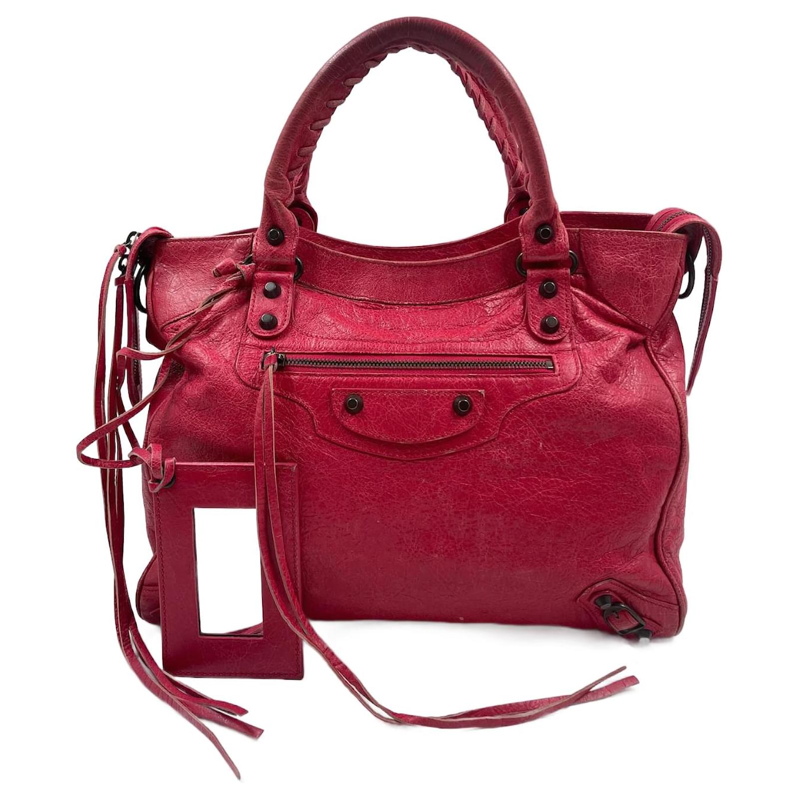 Balenciaga Red Lambskin Velo Leather ref.924492 Joli Closet