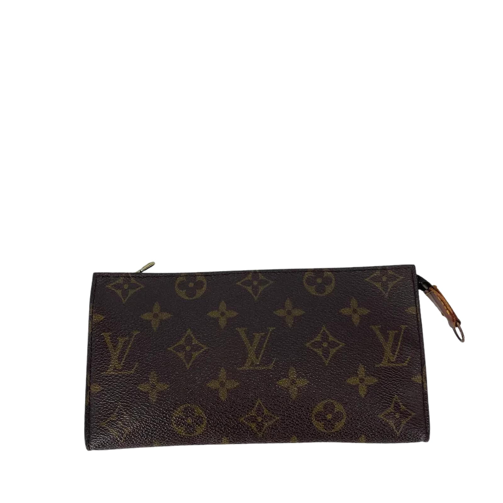 Borsellino Louis Vuitton in tela monogram e pelle marrone - to