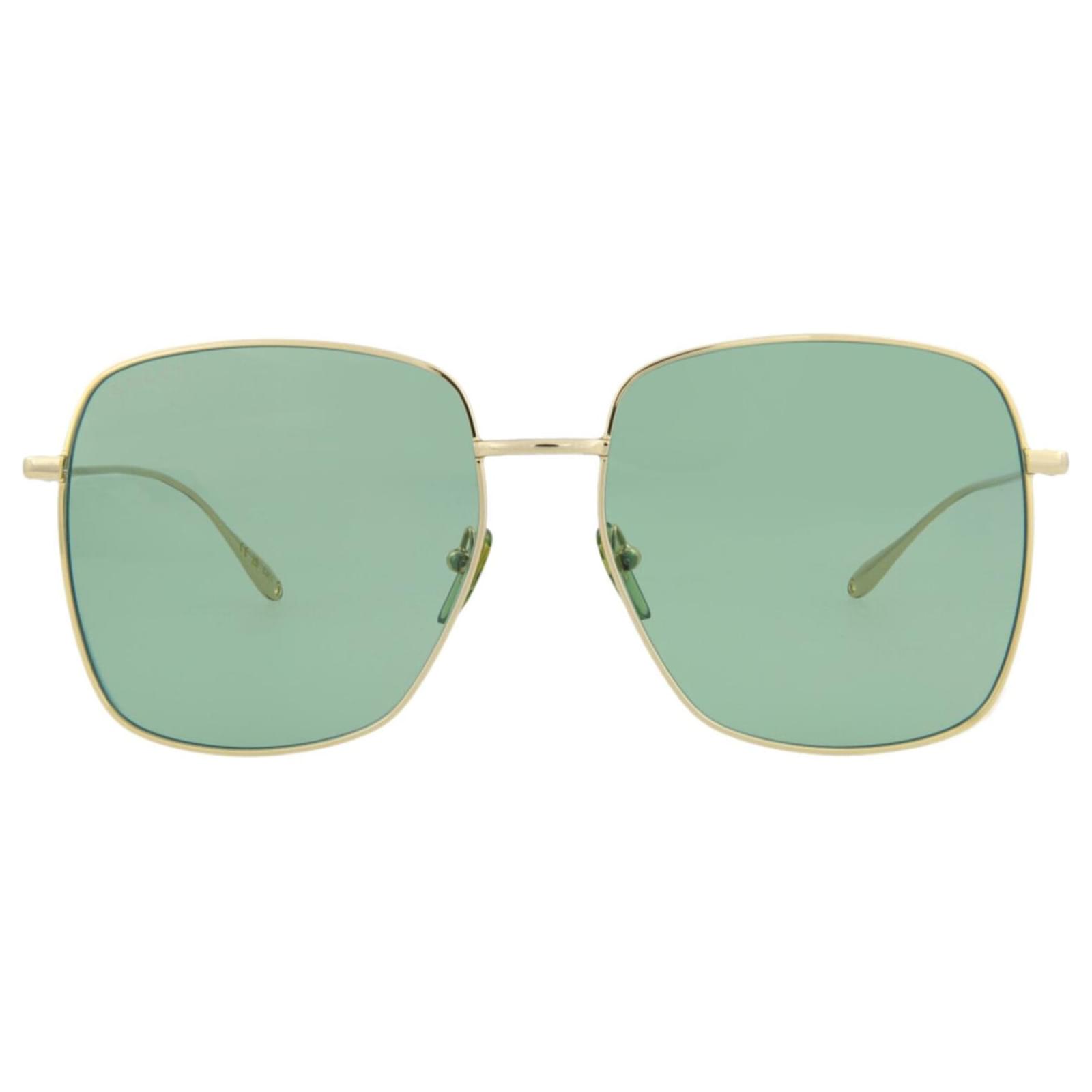 Gucci square sales metal sunglasses