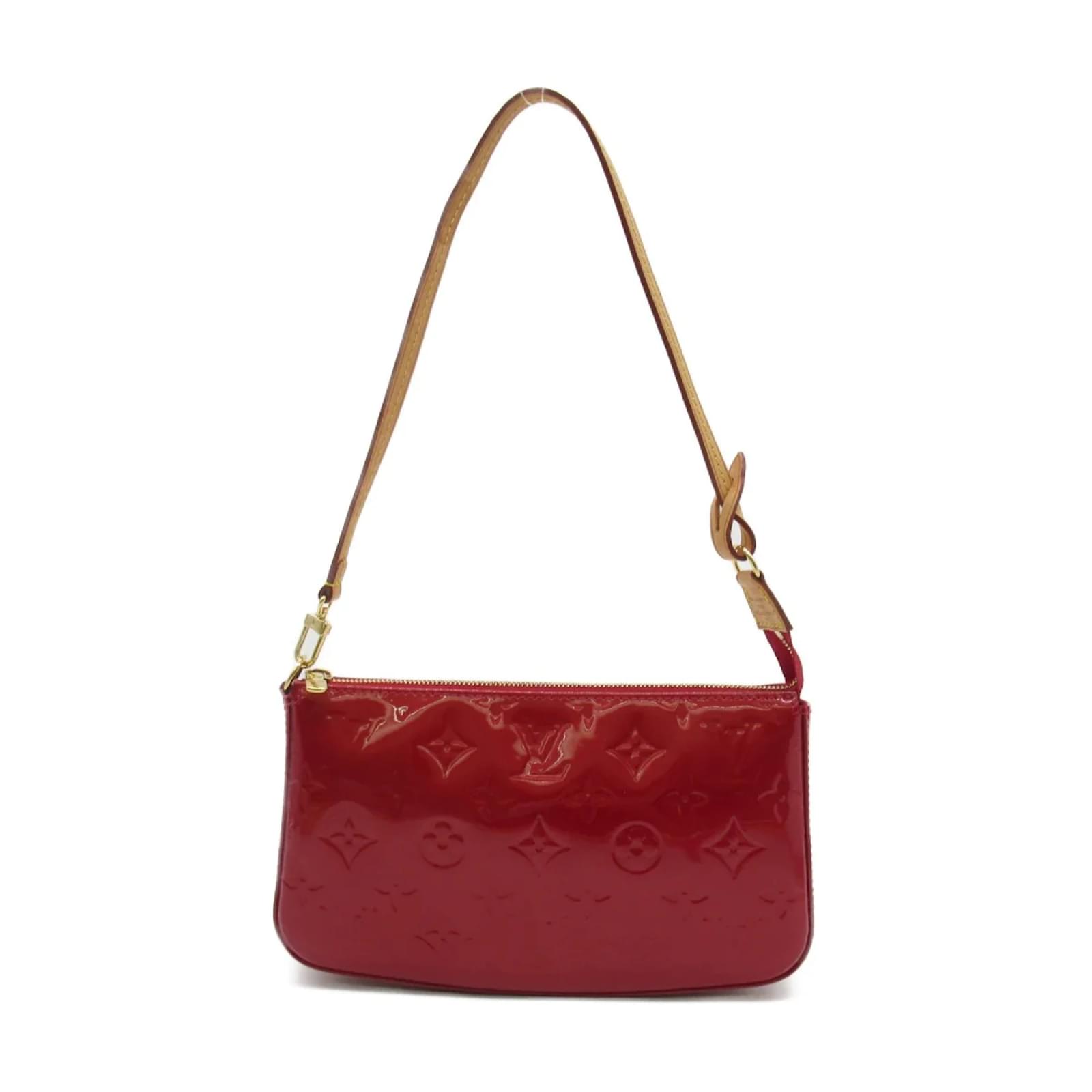 Louis Vuitton Sherwood Red Patent Leather Handbag (Pre-Owned)