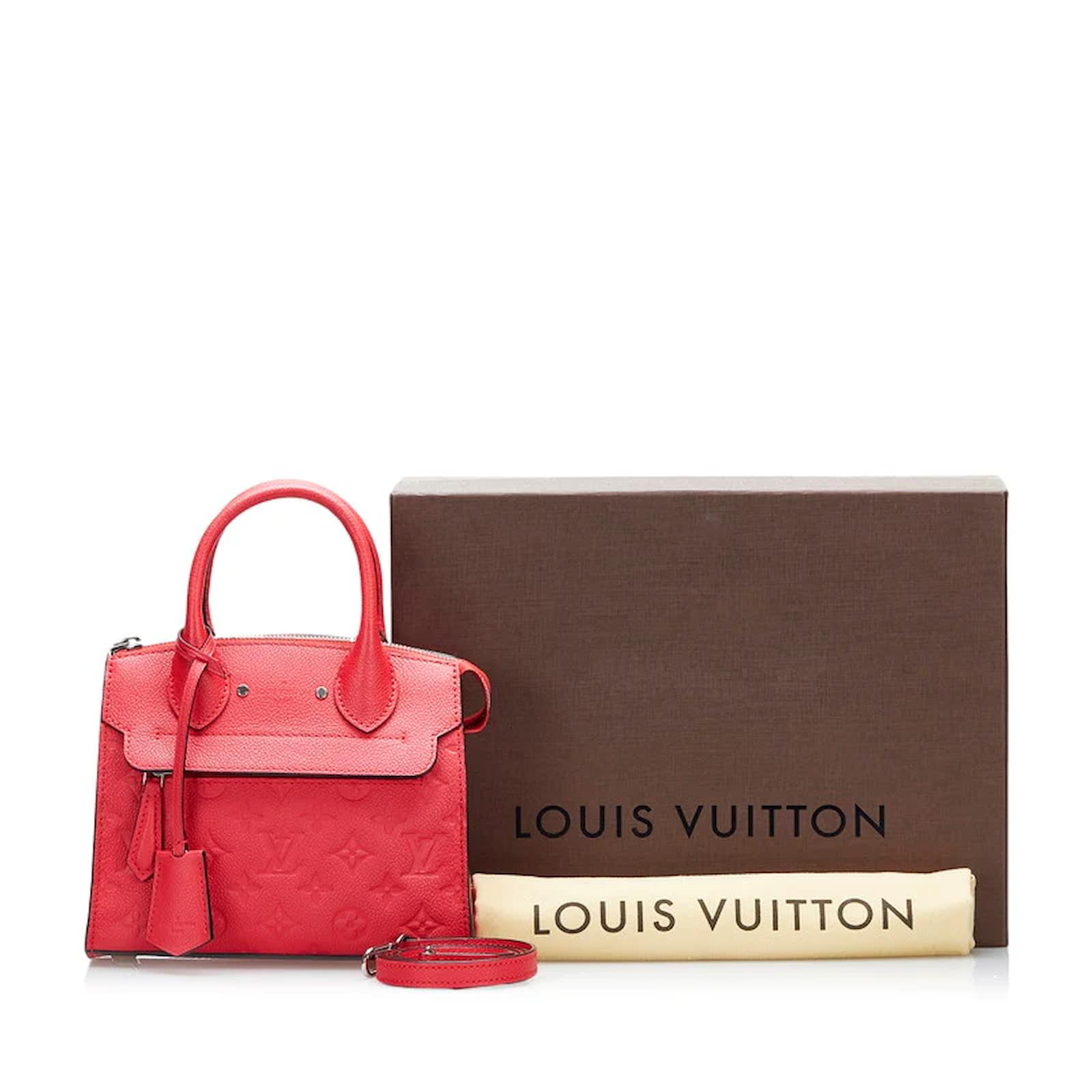Louis Vuitton Monogram Mini Empreinte Pont Neuf M41747 Red Leather  Pony-style calfskin ref.924928 - Joli Closet