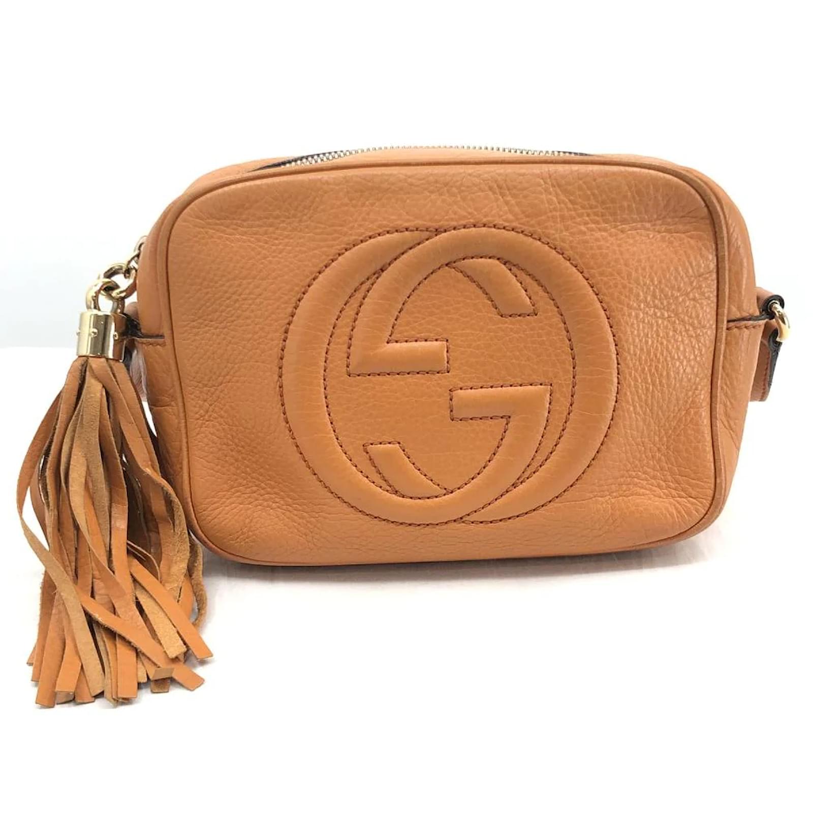 GUCCI Soho Disco Pebbled Leather Small Crossbody Bag 308364-US