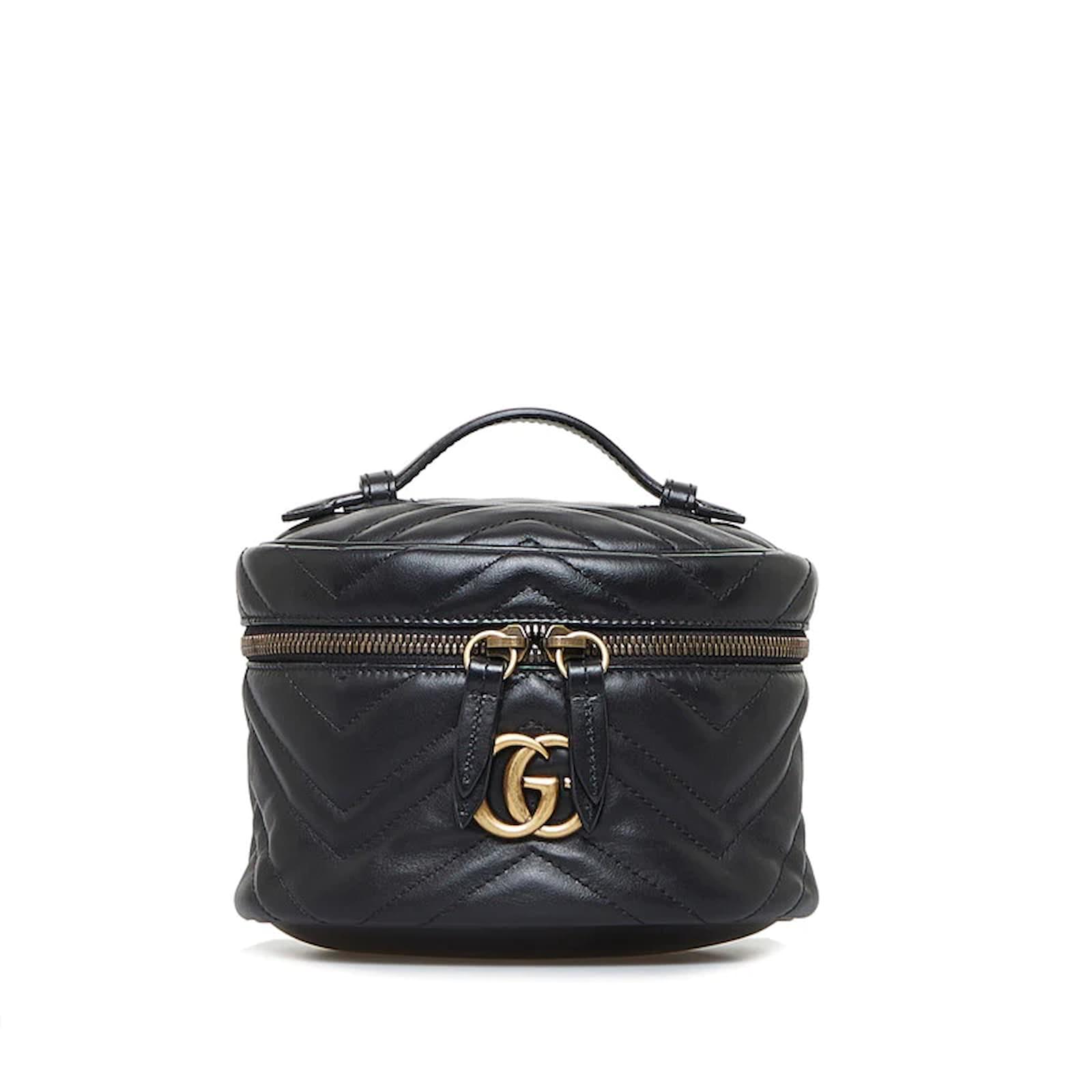 Gucci GG Marmont Mini Backpack Black / Leather