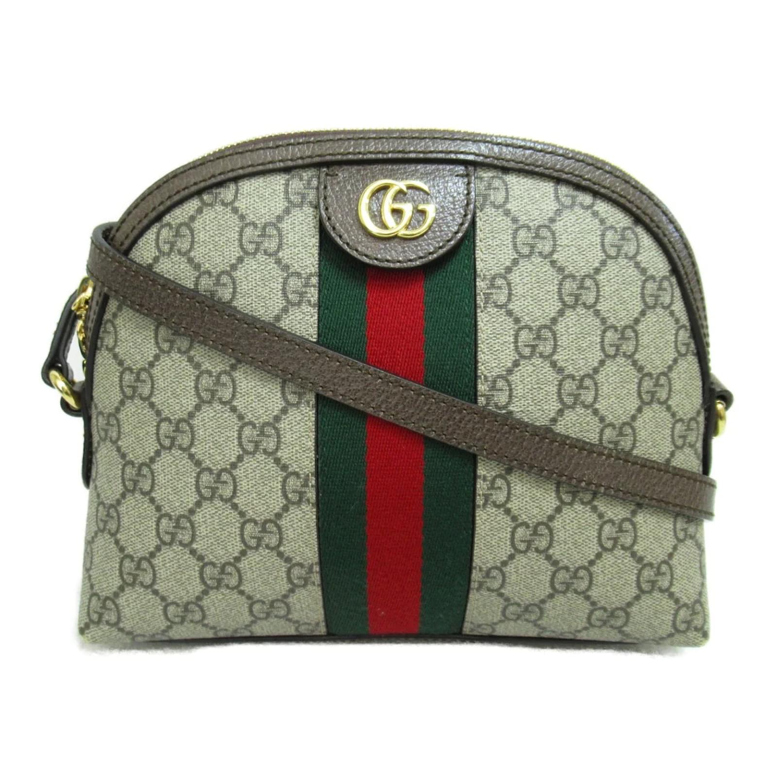 Gucci Ophidia Mini GG Web Leather Crossbody Bag Black