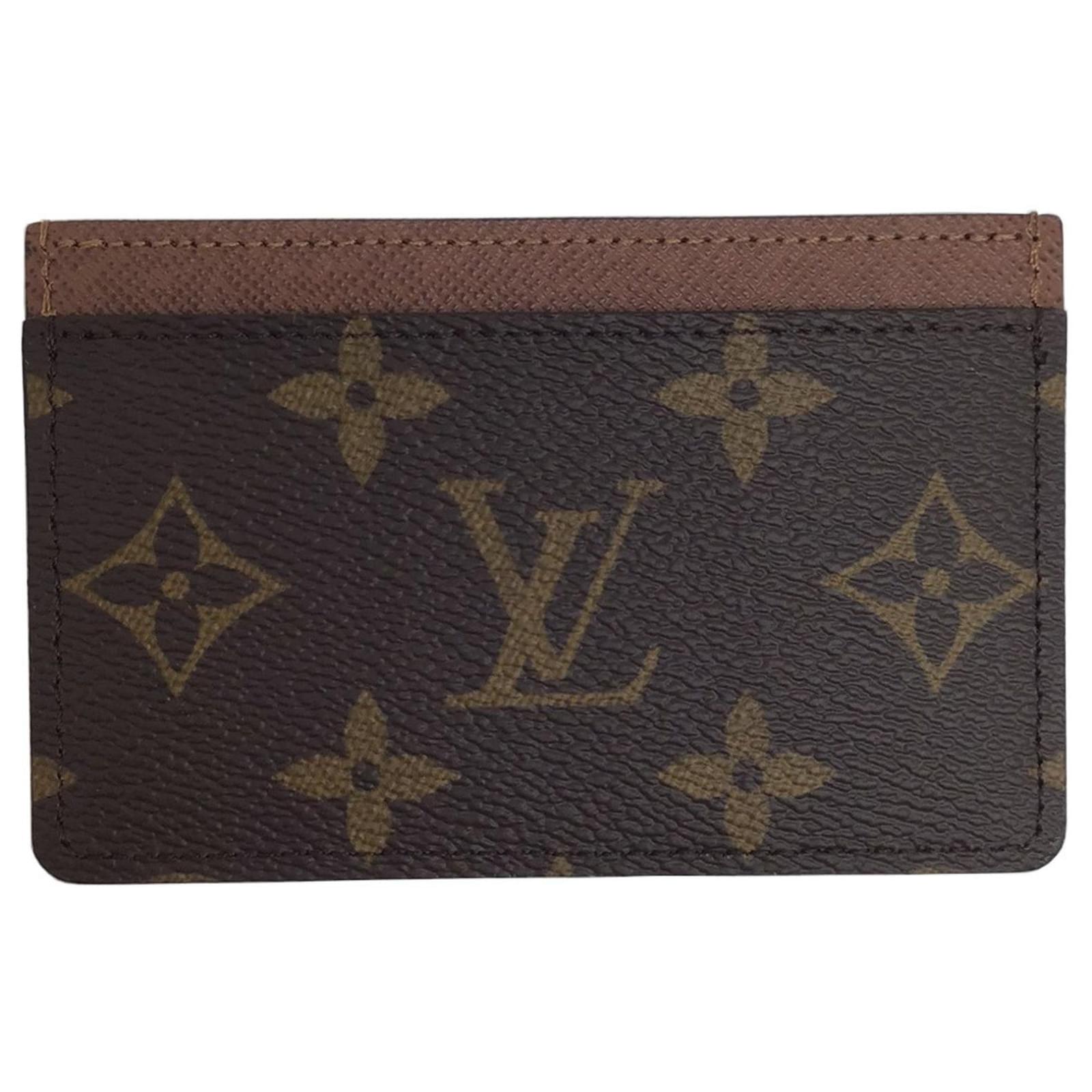 Louis Vuitton Porte carte simple Brown Cloth ref.925642 - Joli Closet