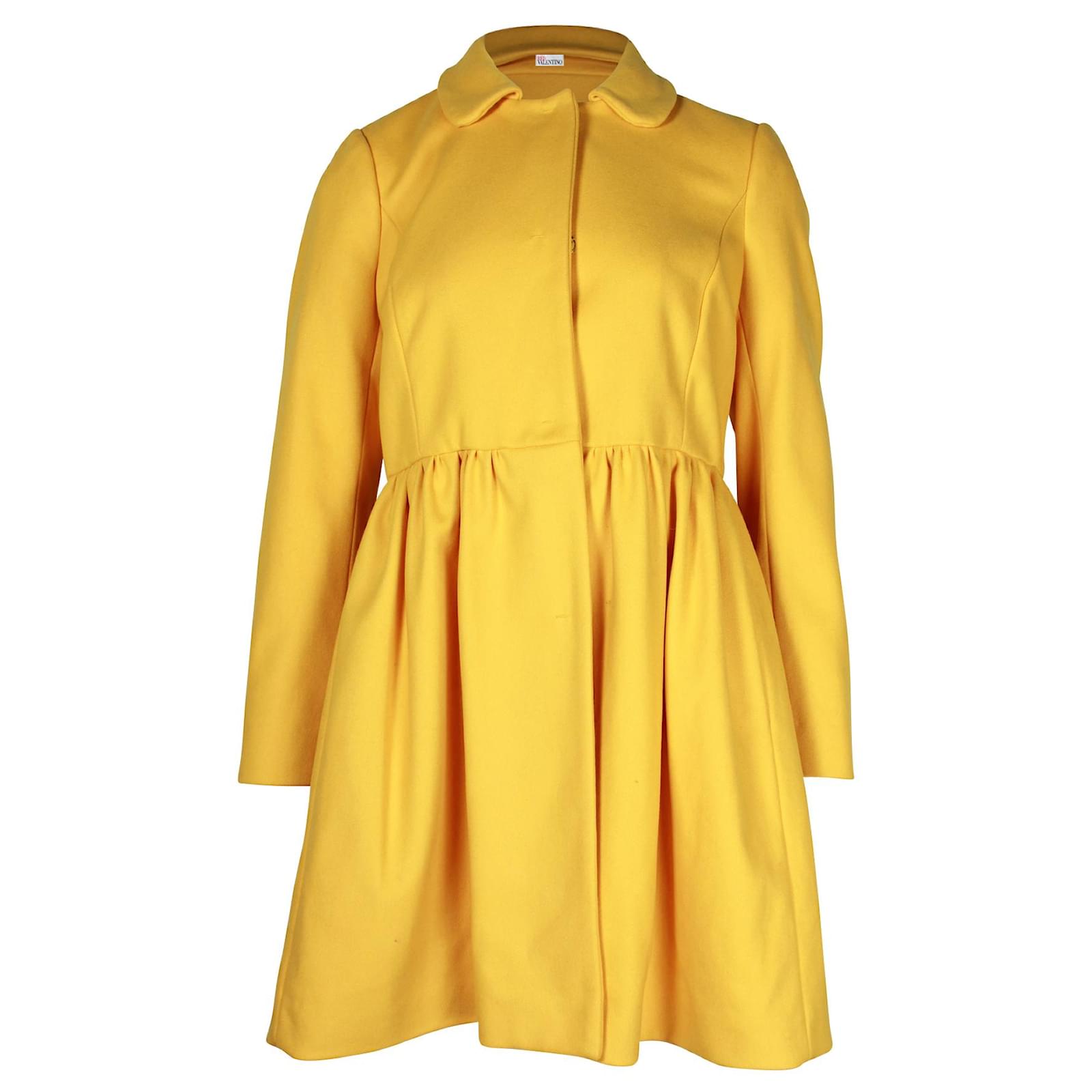 Vestido abrigo Red Valentino en lana amarilla Amarillo ref.925793 - Joli  Closet