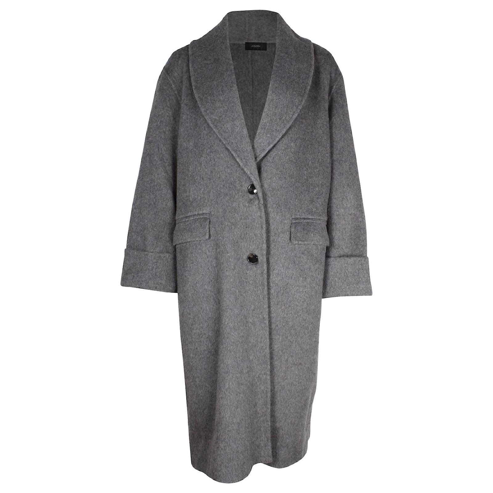 Joseph Kara Double-faced Coat in Grey Wool ref.925818 - Joli Closet